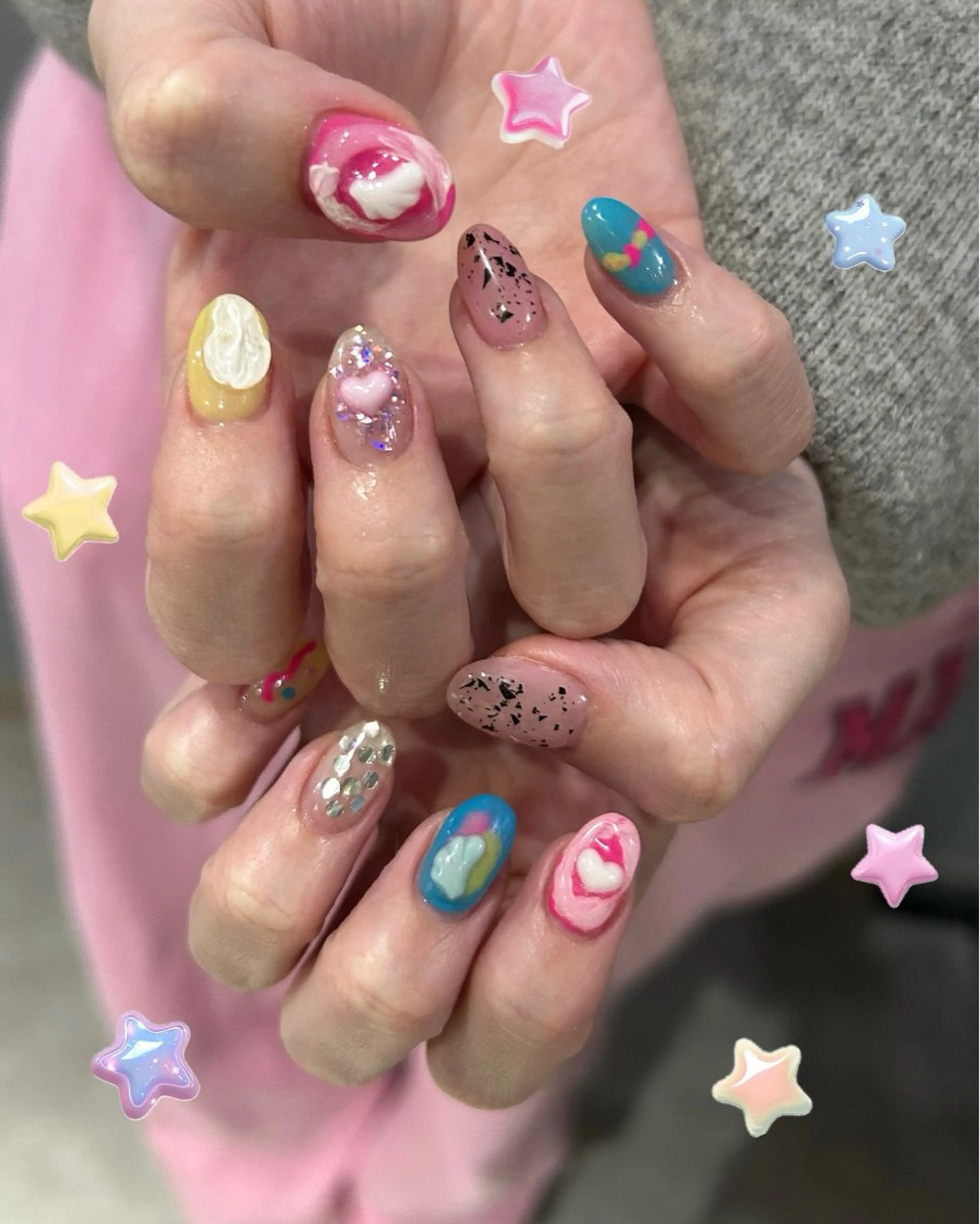 ネイル ハンドネイル フットネイル ASA nail / アート☀︎ニュアンスのネイルデザイン