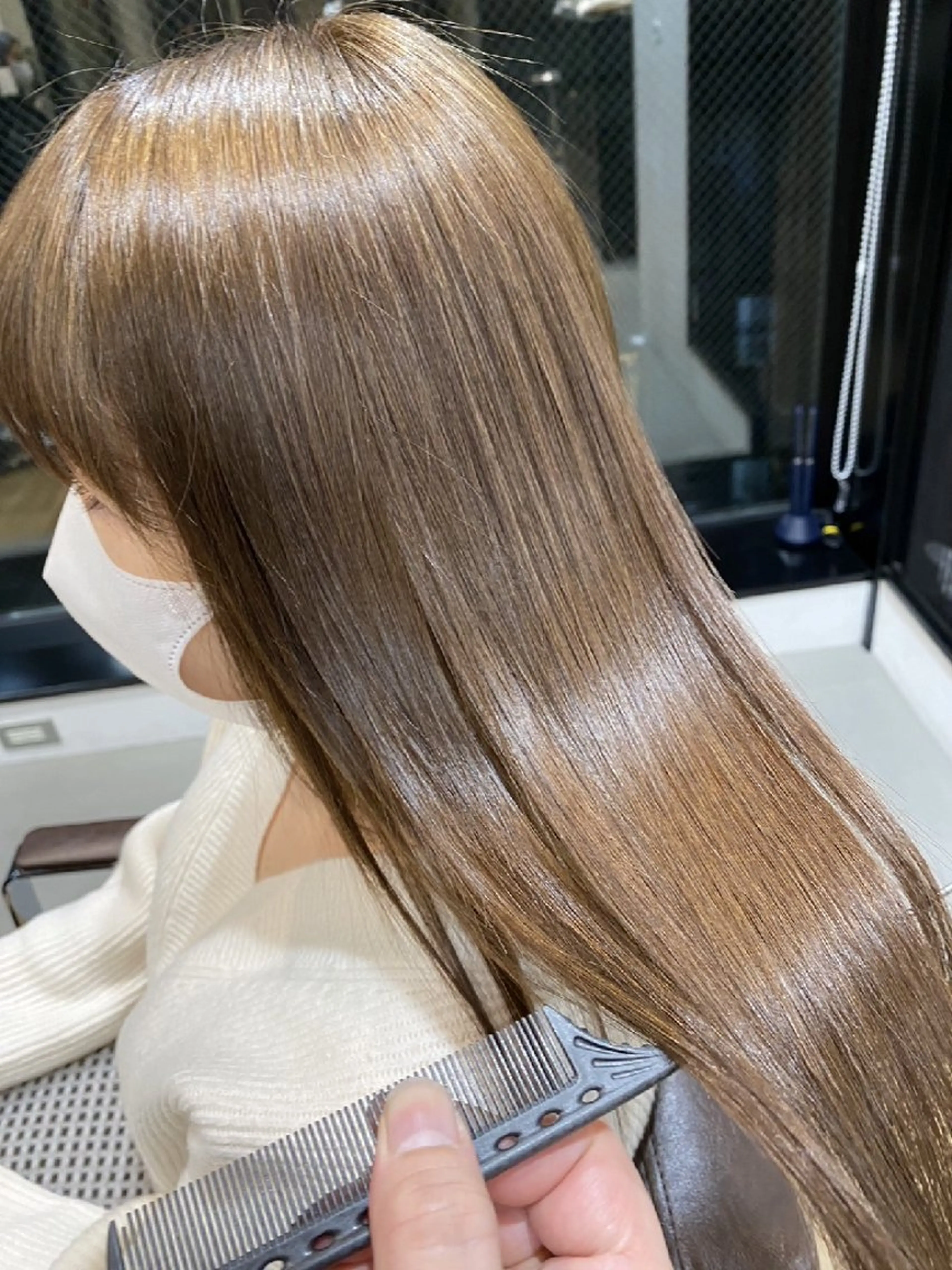 ロング トリートメント 深夜まで営業中‼️ レム髪質改善のヘアスタイル