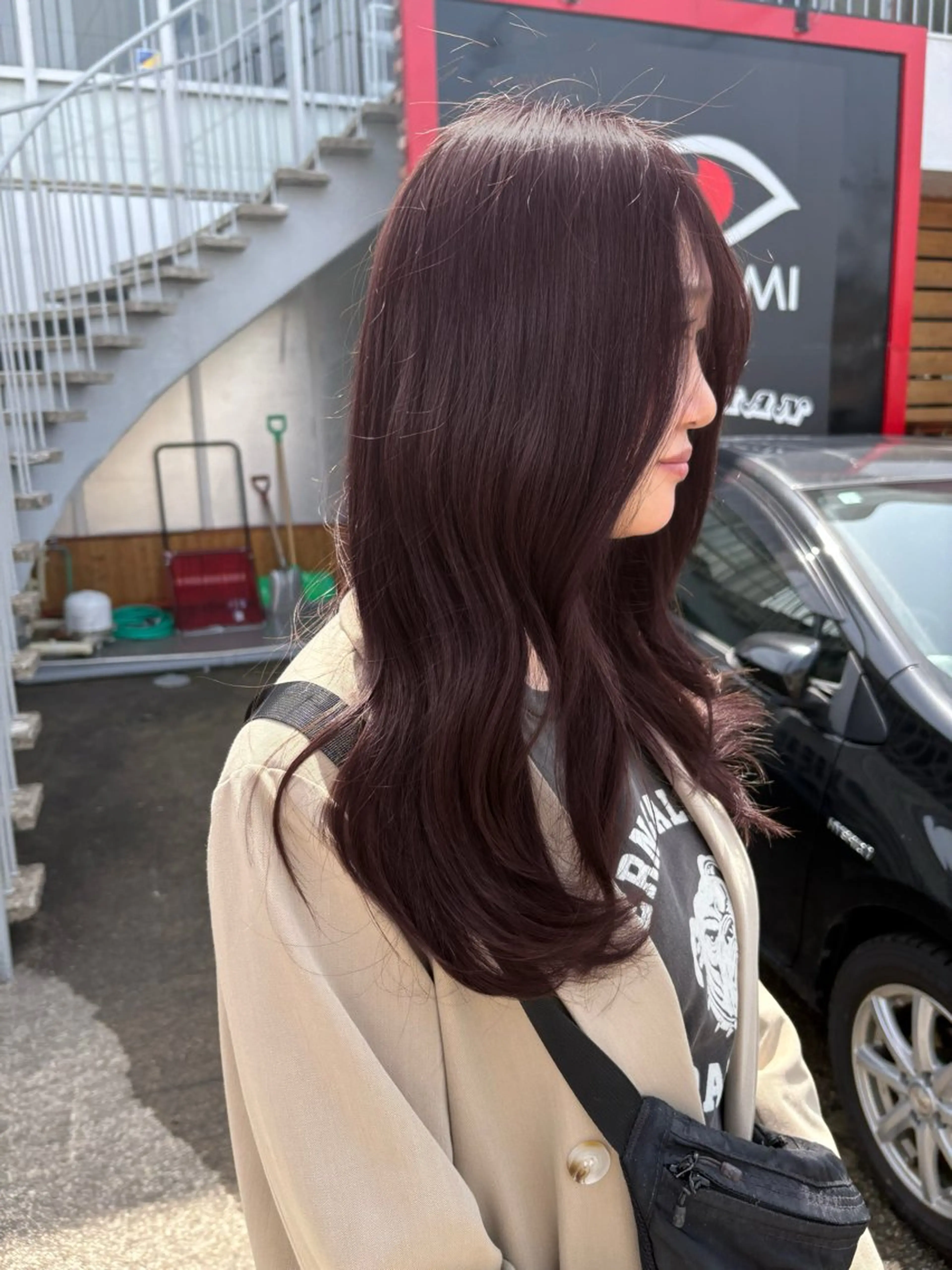 セミロング AI KIのヘアスタイル