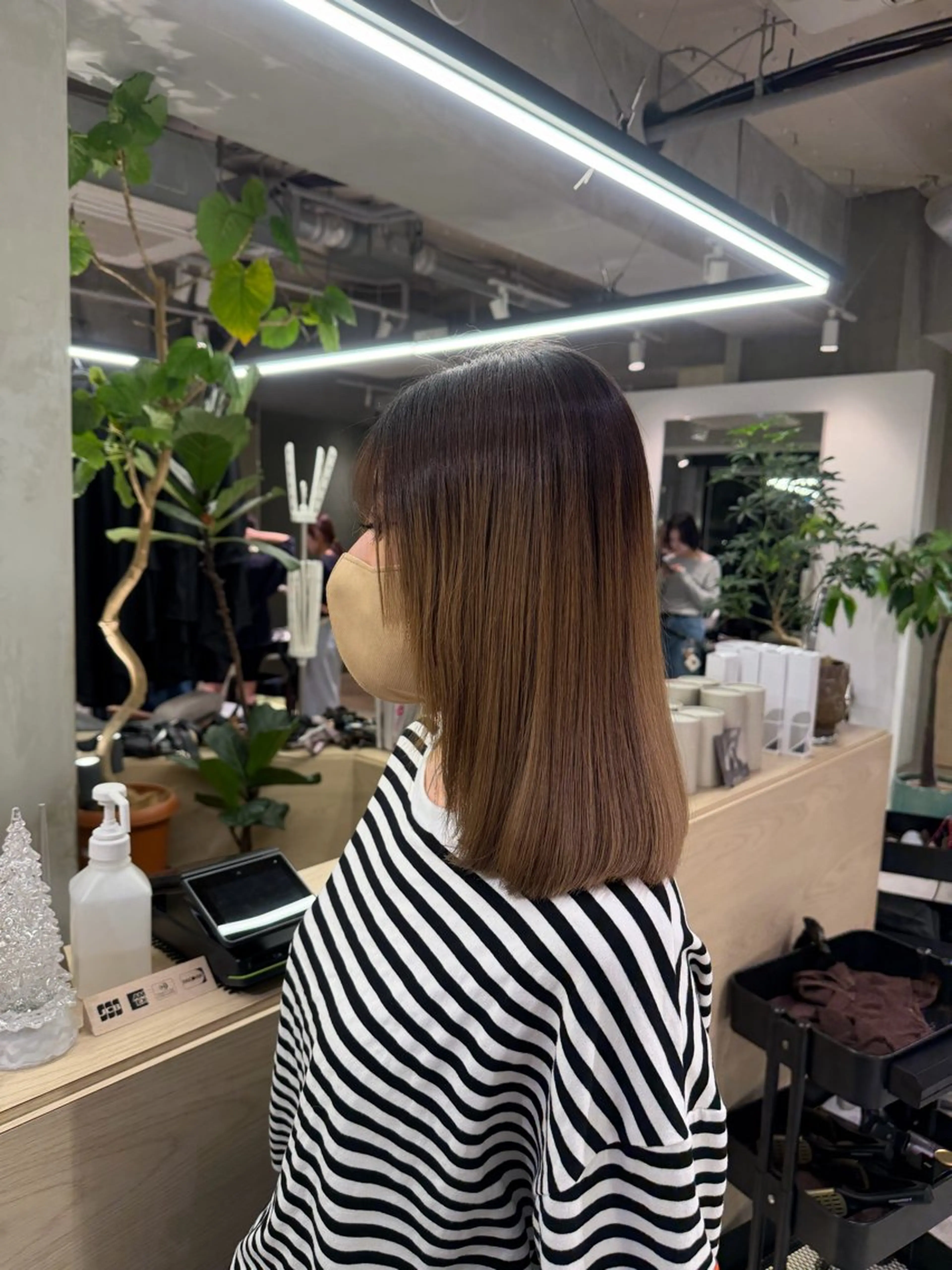 ミディアム カット 縮毛矯正 FUJIIKANON /パーマモデル募集中のヘアスタイル
