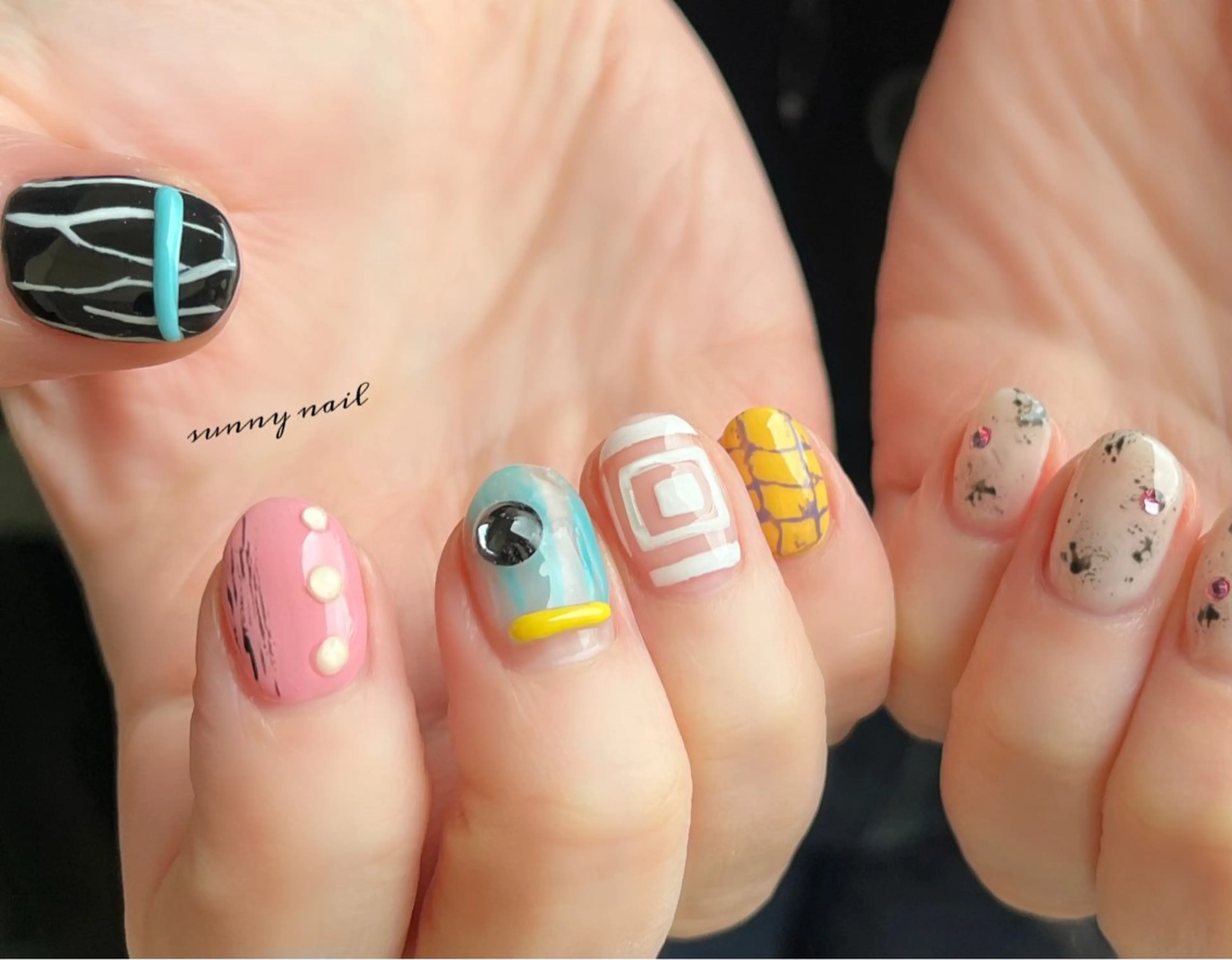 ネイル カジュアル ジェルネイル パラジェル ハンドネイル ハンドケア sunny nailのネイルデザイン