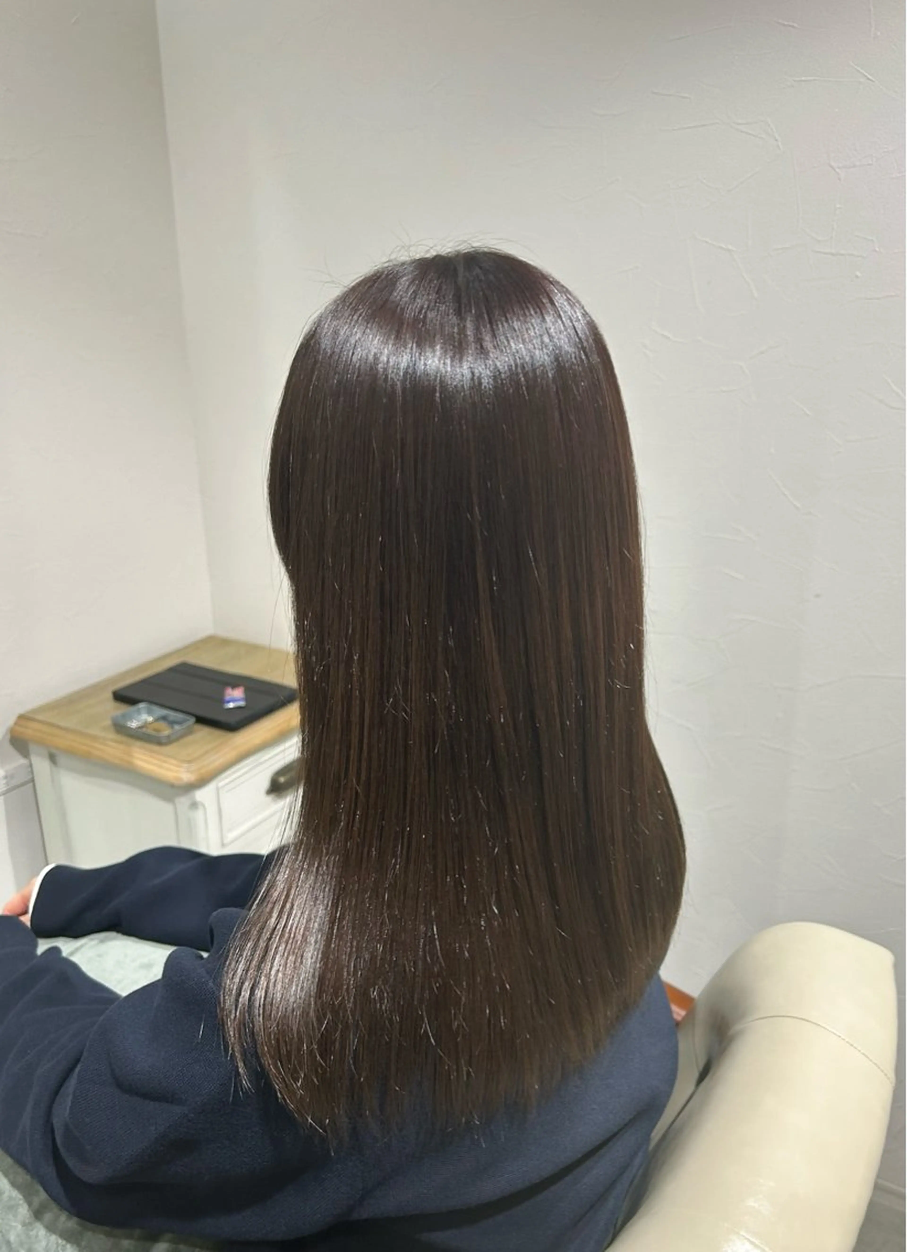 セミロング カラー ブラウンカラー ココアブラウン 瀬川 夏緒のヘアスタイル