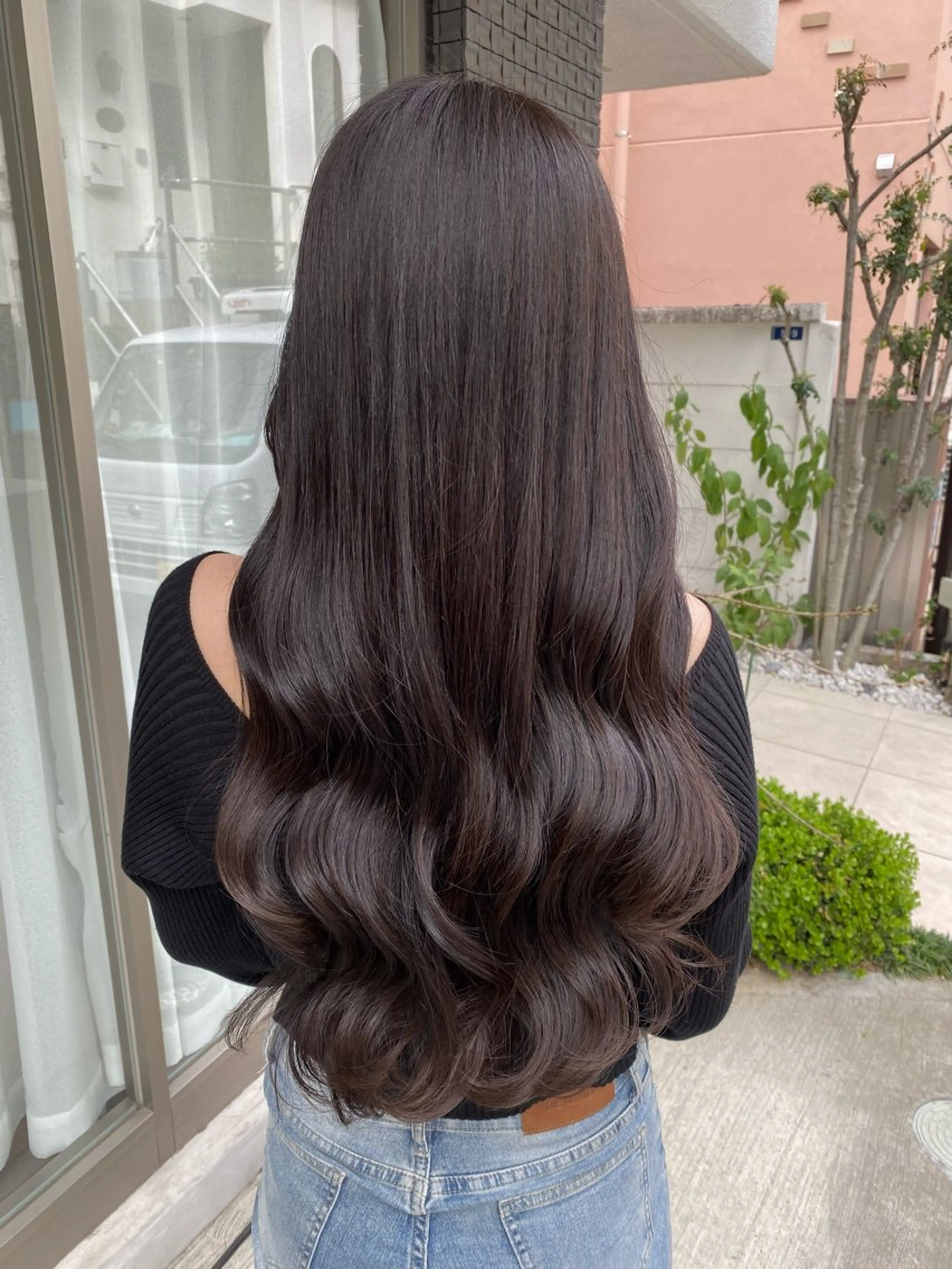 ロング カラー グレージュ カット ヘアカラー トリートメント グレージュ/レイヤー /韓国ヘア/RISAのヘアスタイル