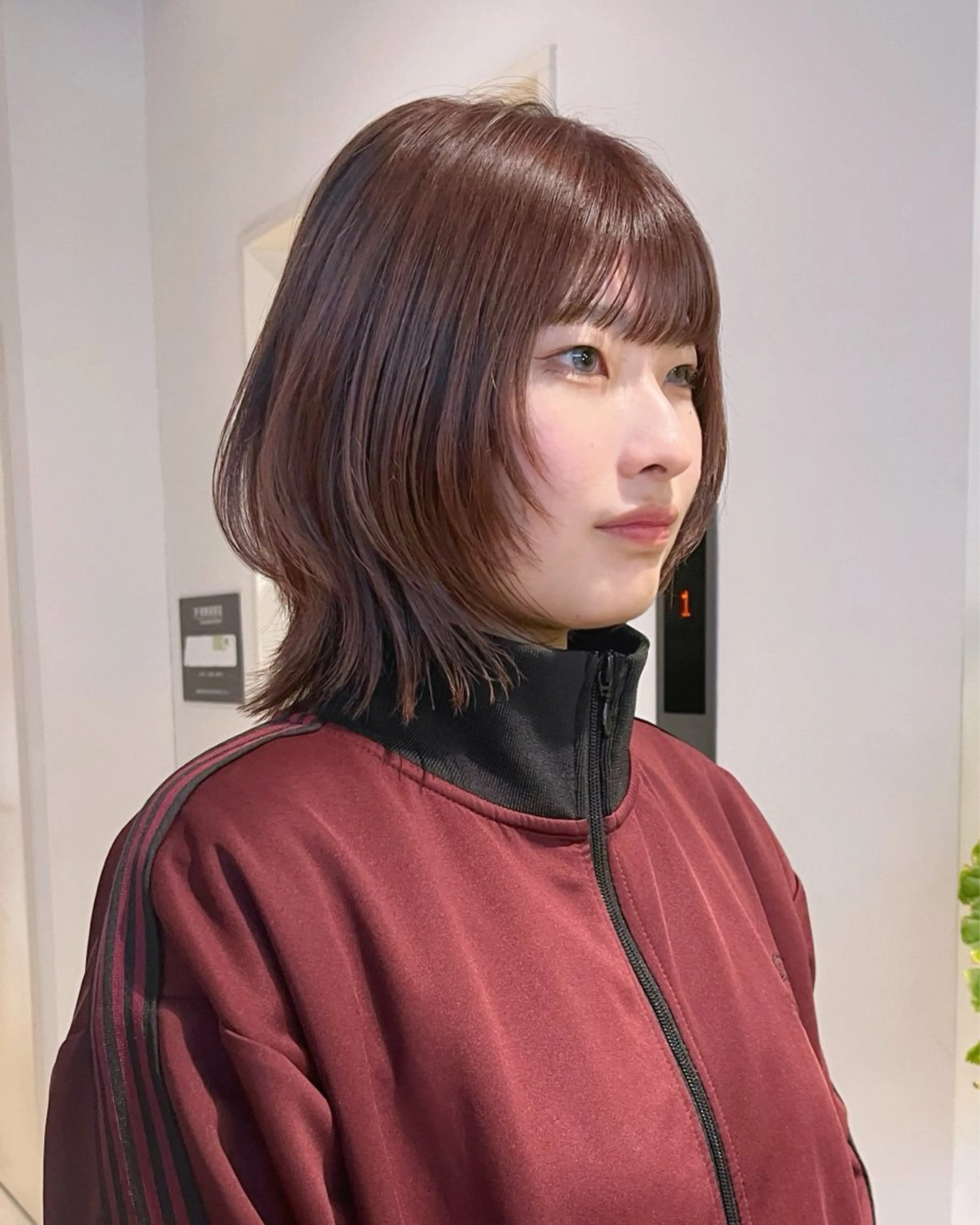 ミディアム かわい りほのヘアスタイル
