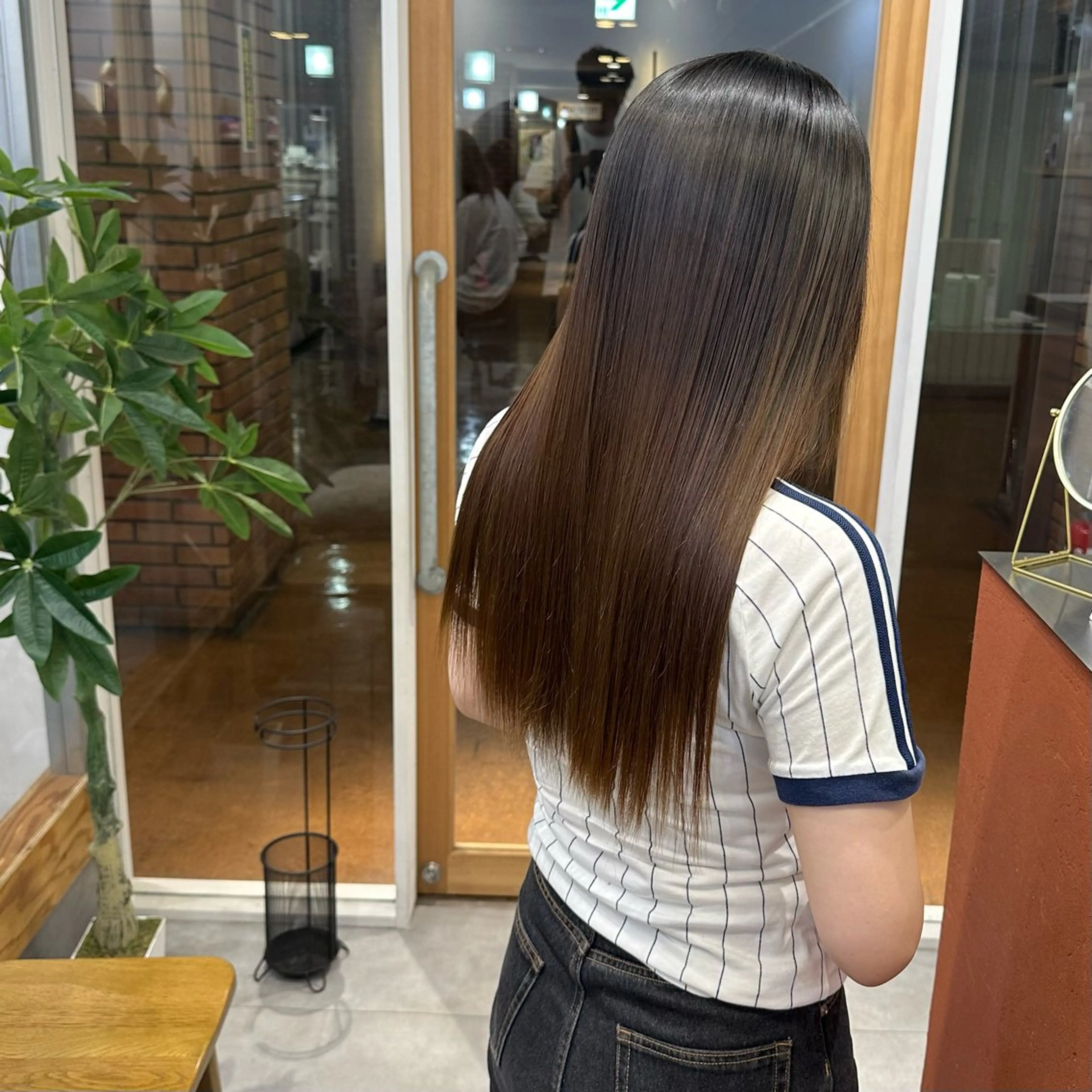 ミディアム 髪質改善 縮毛矯正 トリートメント 縮毛矯正 リキ/髪質改善 /縮毛矯正🫧のヘアスタイル