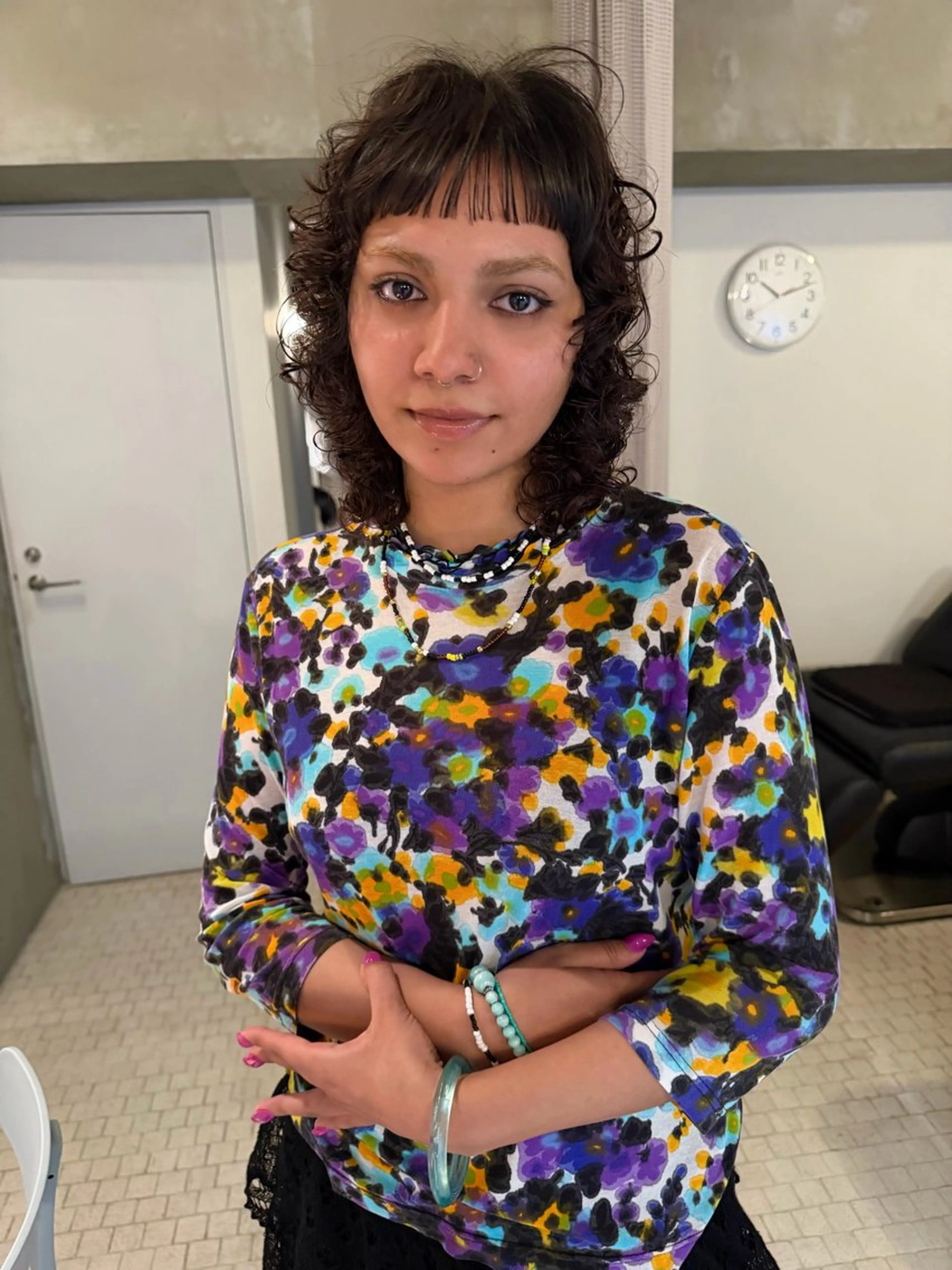 ショート パーマ 中野 こころのヘアスタイル