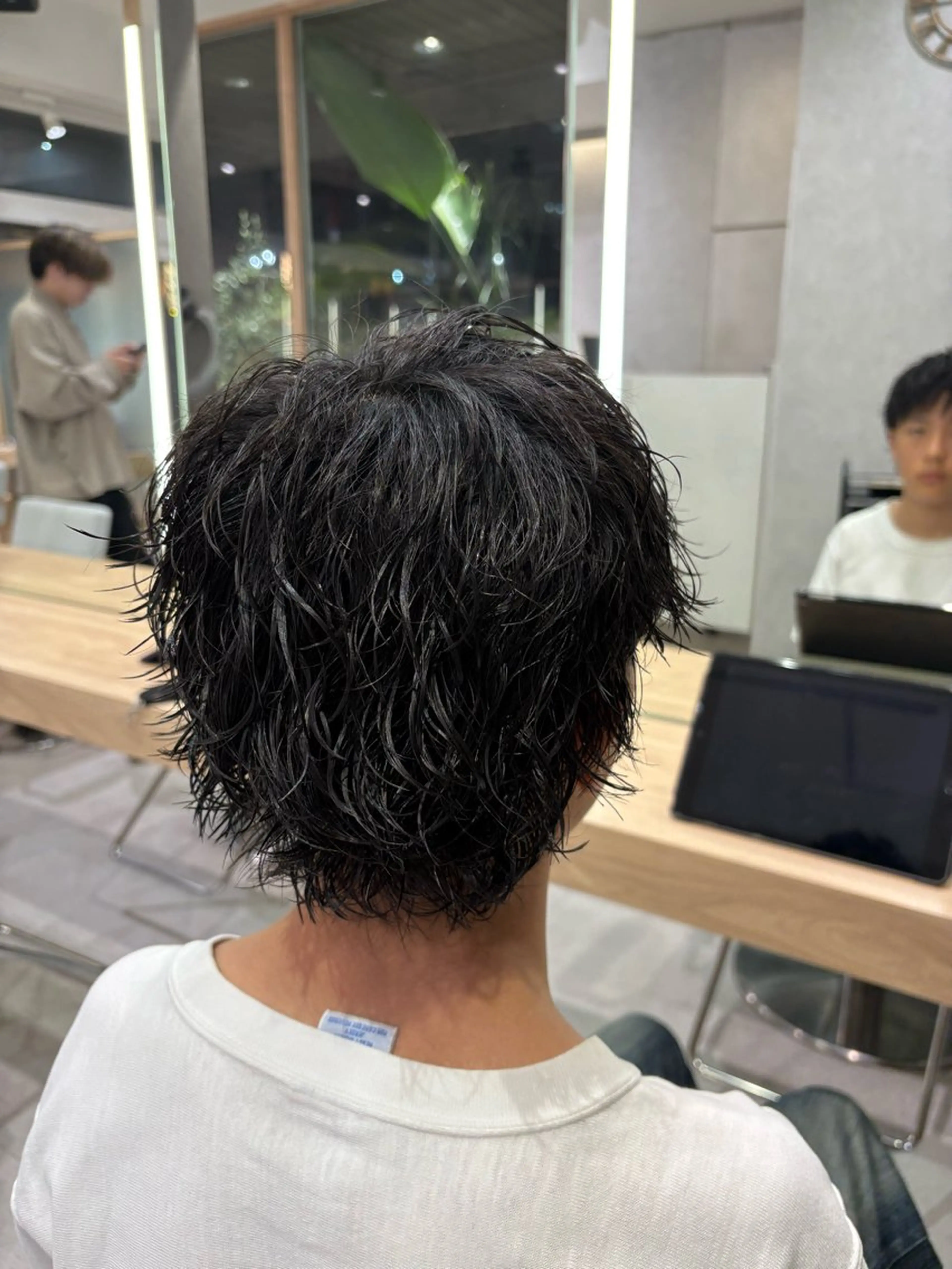 パーマ メンズ カット パーマ 縮毛矯正& 透明感カラー✨レオのヘアスタイル