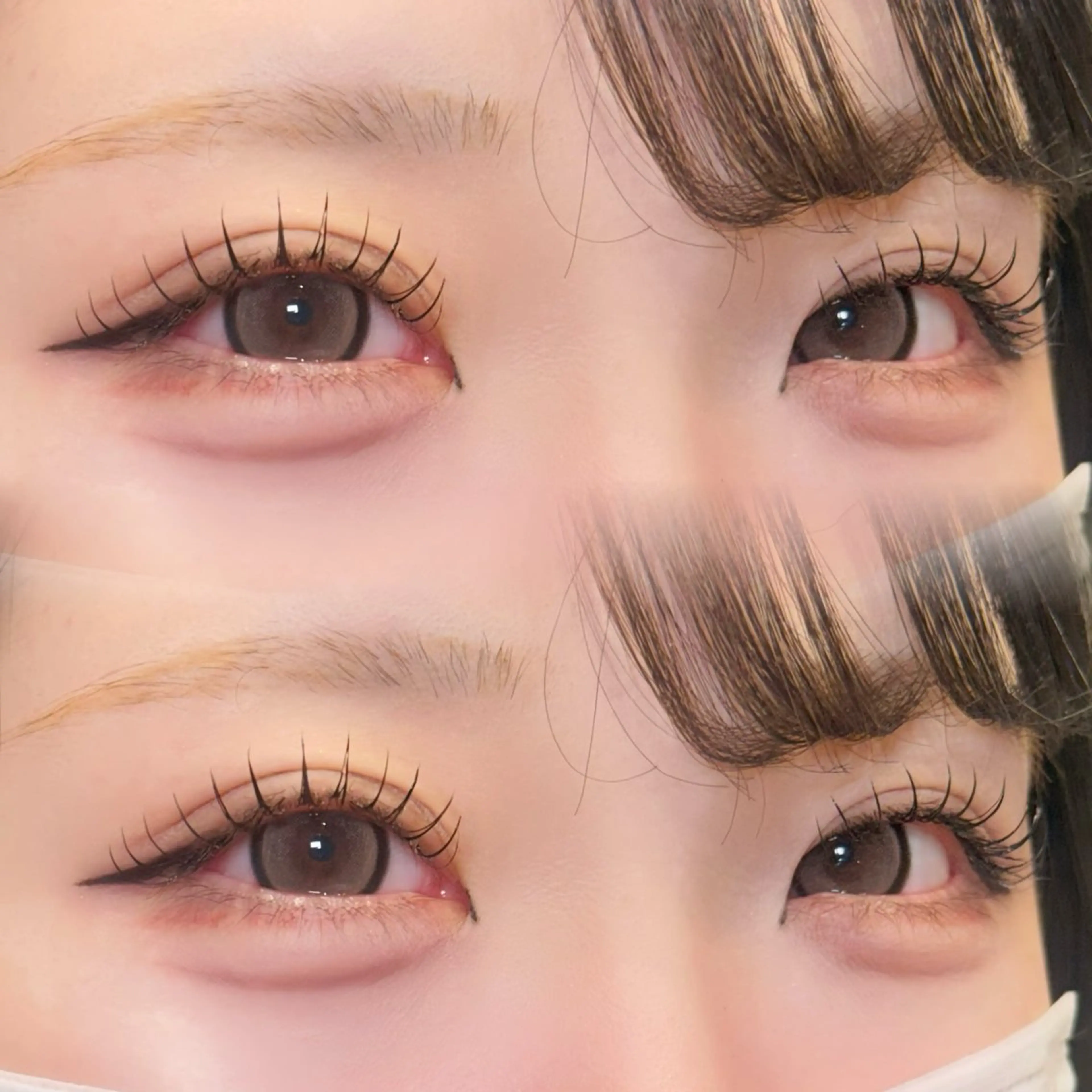 マツエク・マツパ フラットラッシュ ナチュラル マツエク cherien eyelash&eyebrow(salon village)所属・梅津/cherien 渋谷・明治神宮前のマツエク・マツパデザイン