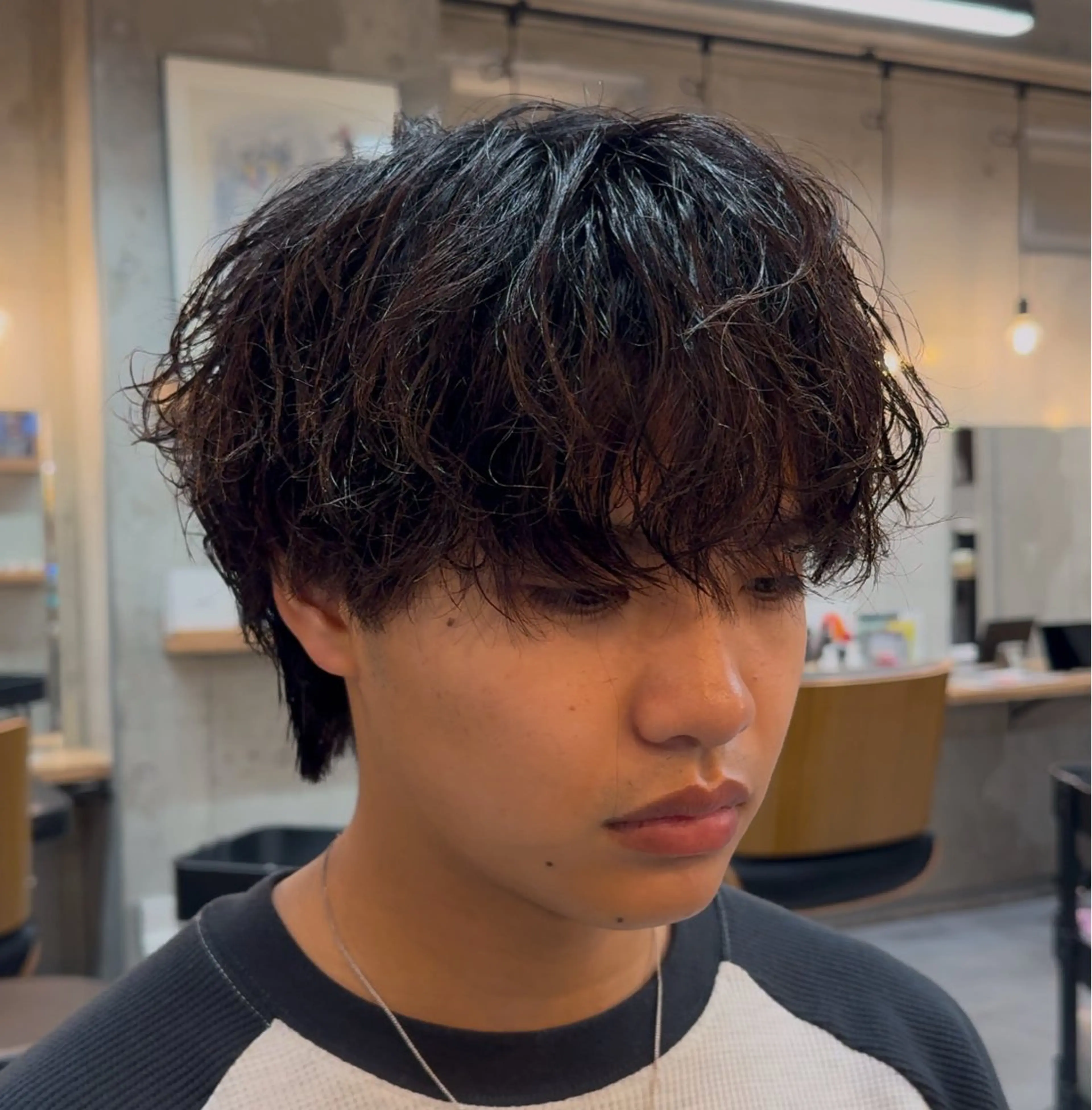 パーマ メンズ カット パーマ ‎🤍モテ/メンズ KEISHO🩶のヘアスタイル