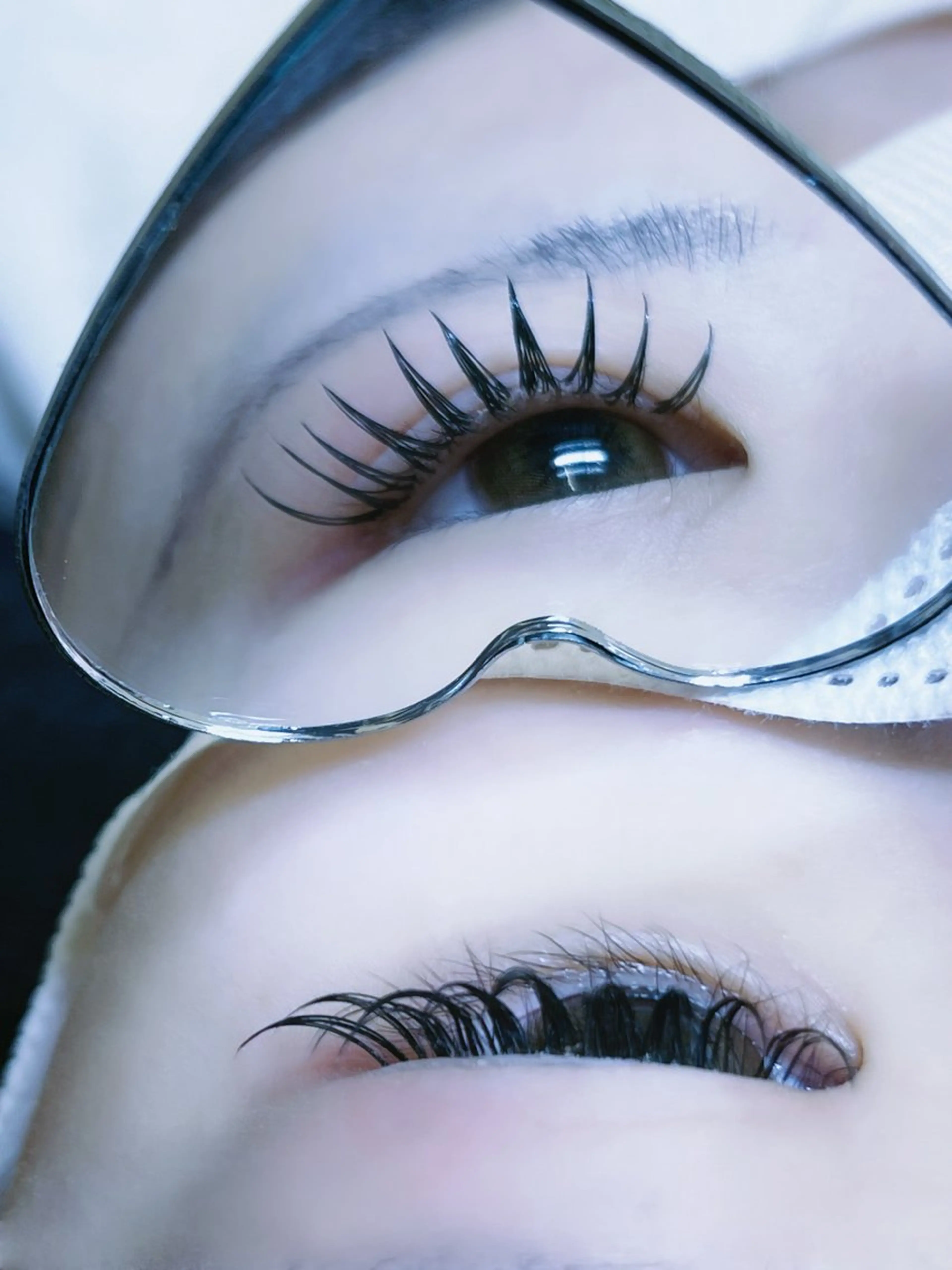 マツエク・マツパ 束感まつ毛 Dカール 目尻長め Moe🤍Moon Doll Eyeのマツエク・マツパデザイン