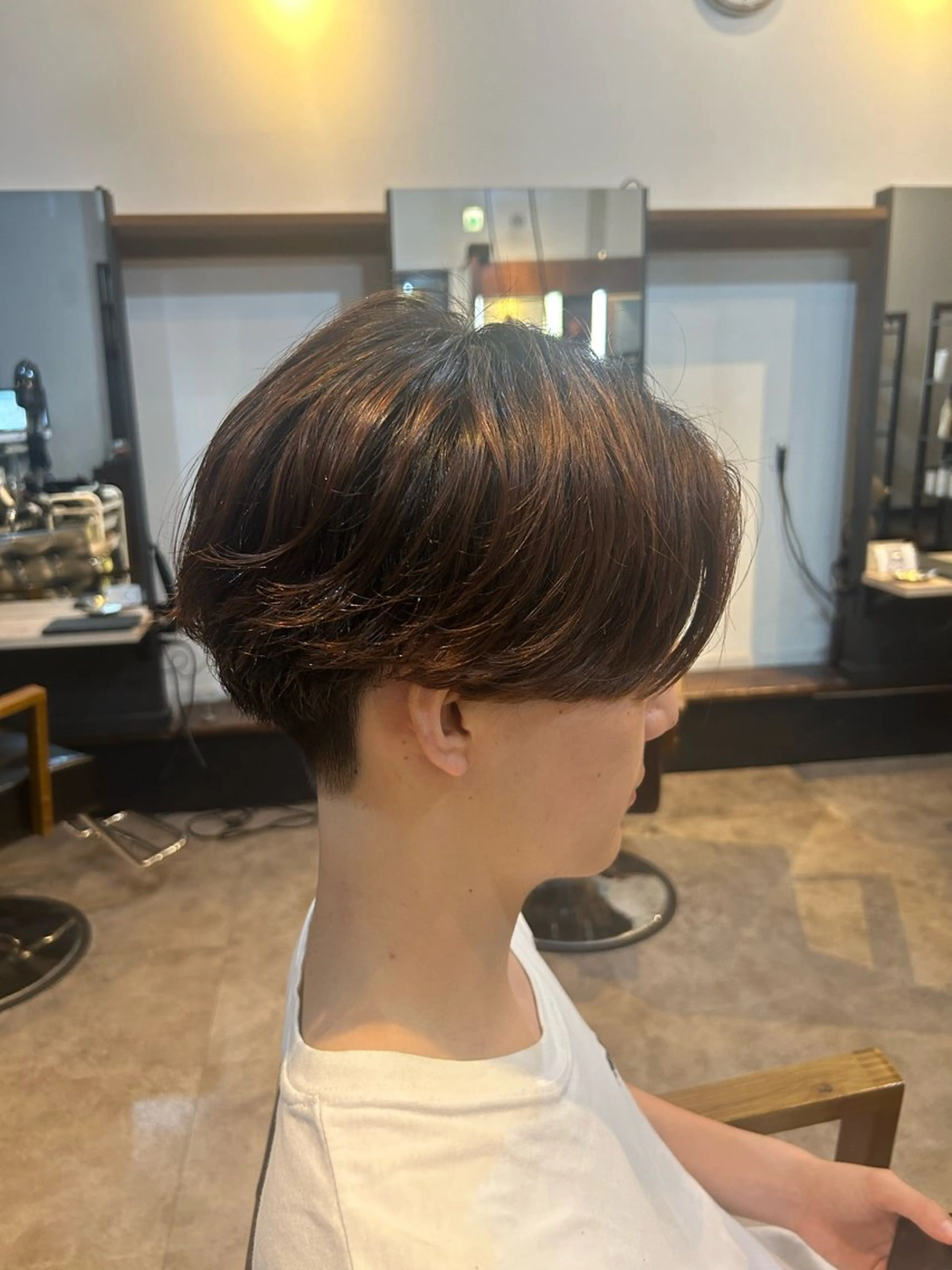 パーマ メンズ ストレートパーマ パーマ ホンマハルヤ/ パーマ・カラーのヘアスタイル