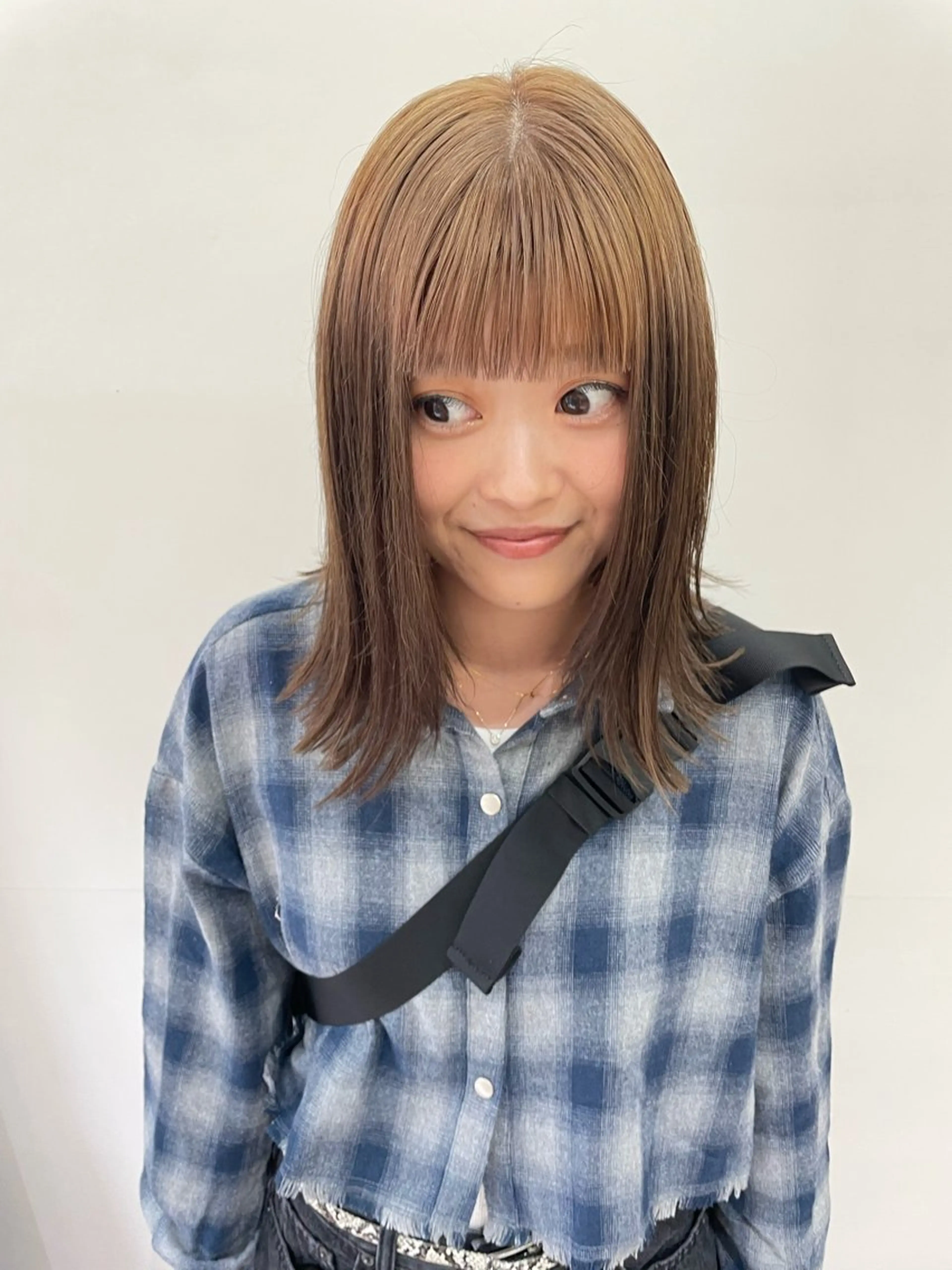 ミディアム カラー パーマ ヘアアレンジ メンズ ベージュカラー ブラウンカラー カット ヘアカラー トリートメント tatsumi/ボブ ウルフ/レイヤーのヘアスタイル