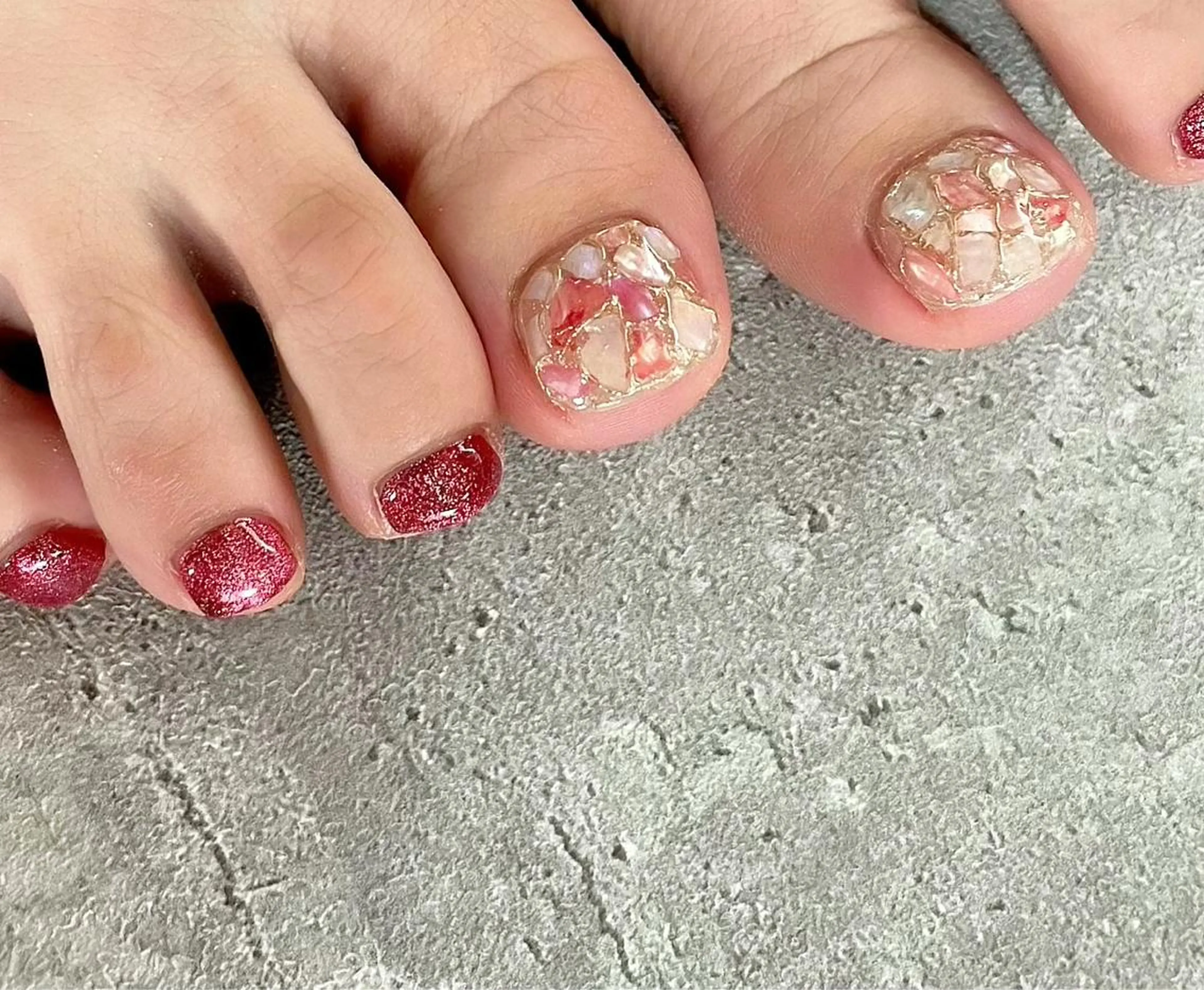 ネイル フットネイル ジェルネイル 東 千夏のネイルデザイン