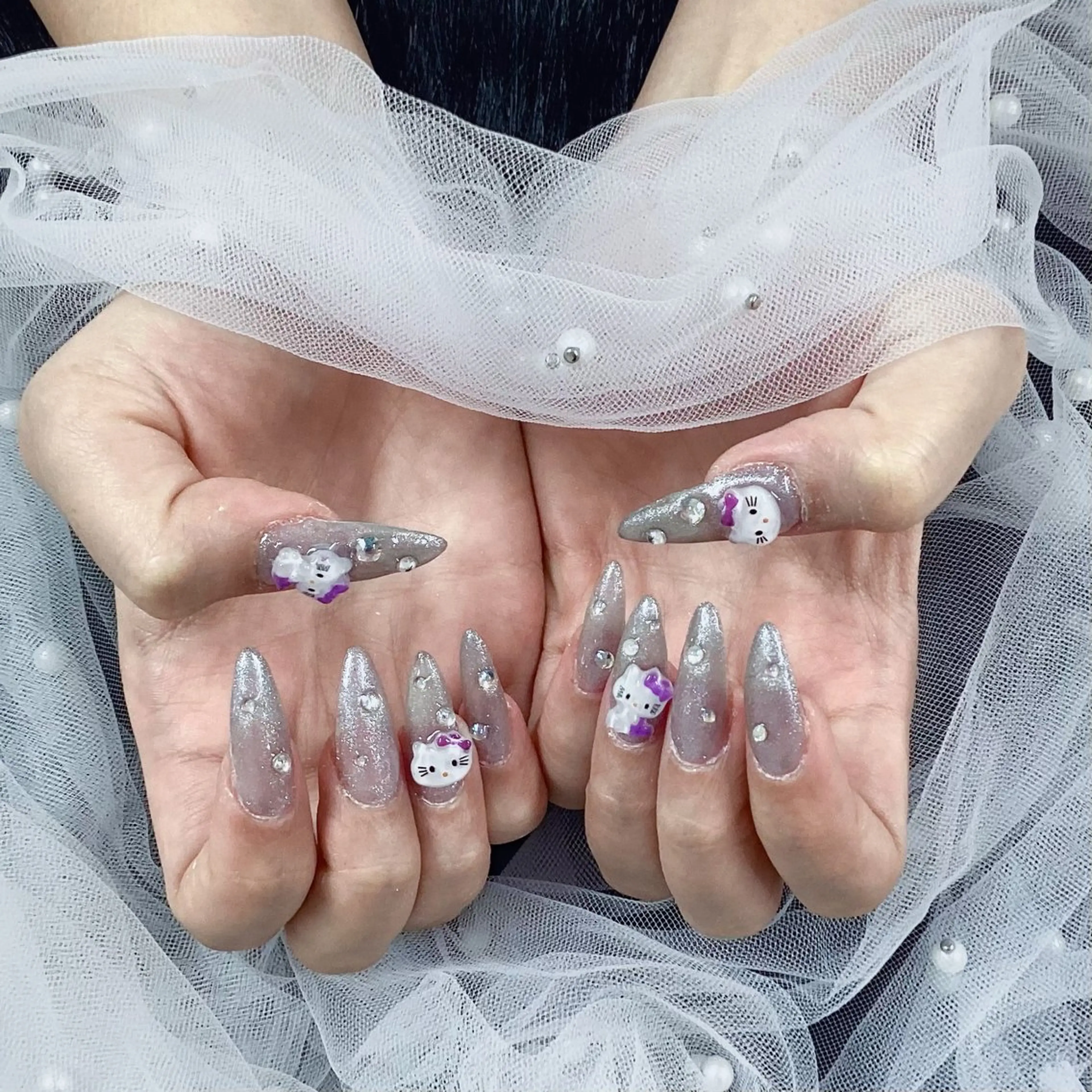 ネイル パーツ全部¥110 サロンミミのネイルデザイン