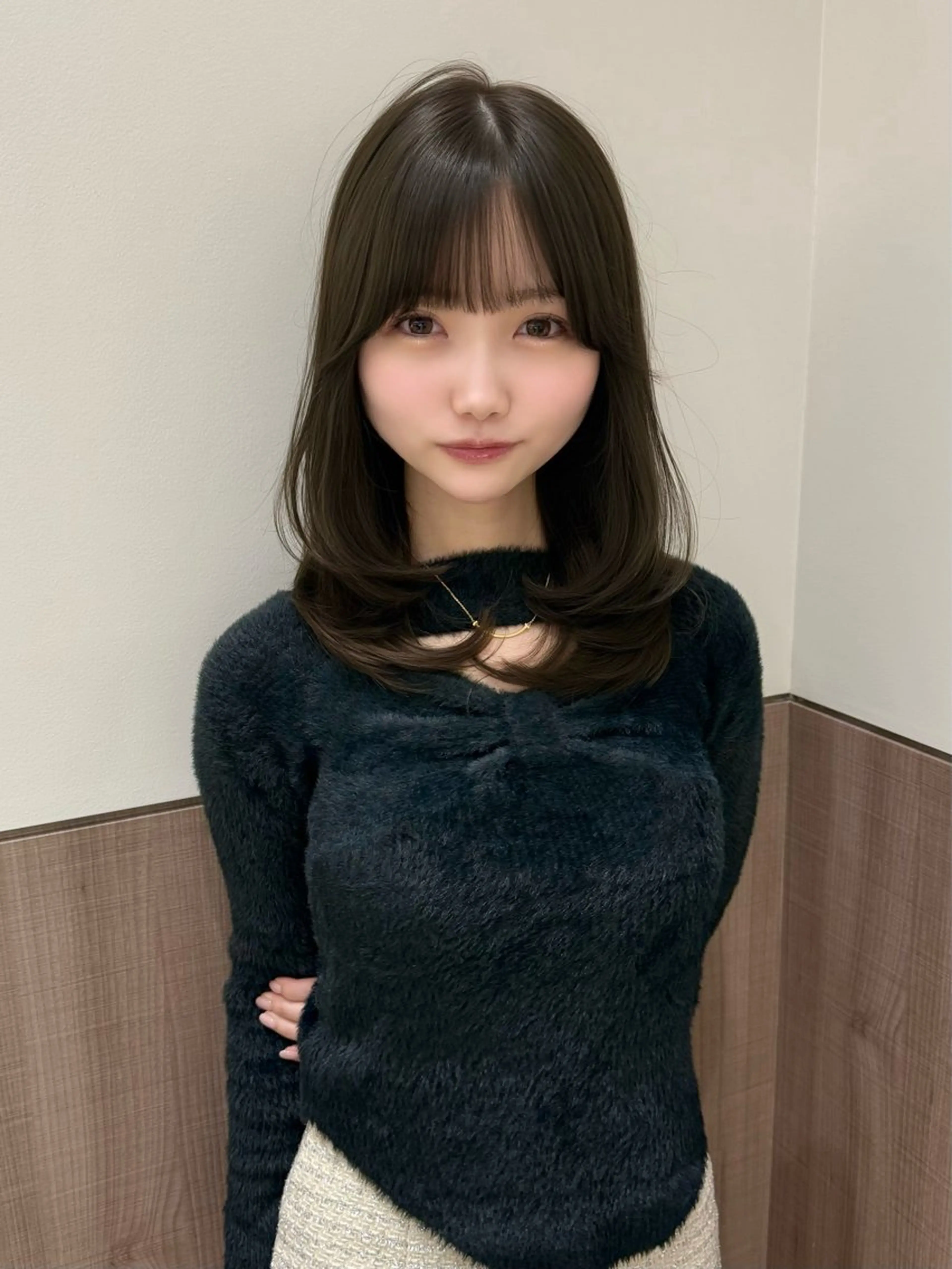 ミディアム カラー カット ヘアカラー トリートメント 韓国ヘア🤍顔周り/ 髪質改善✨/林遼一郎のヘアスタイル