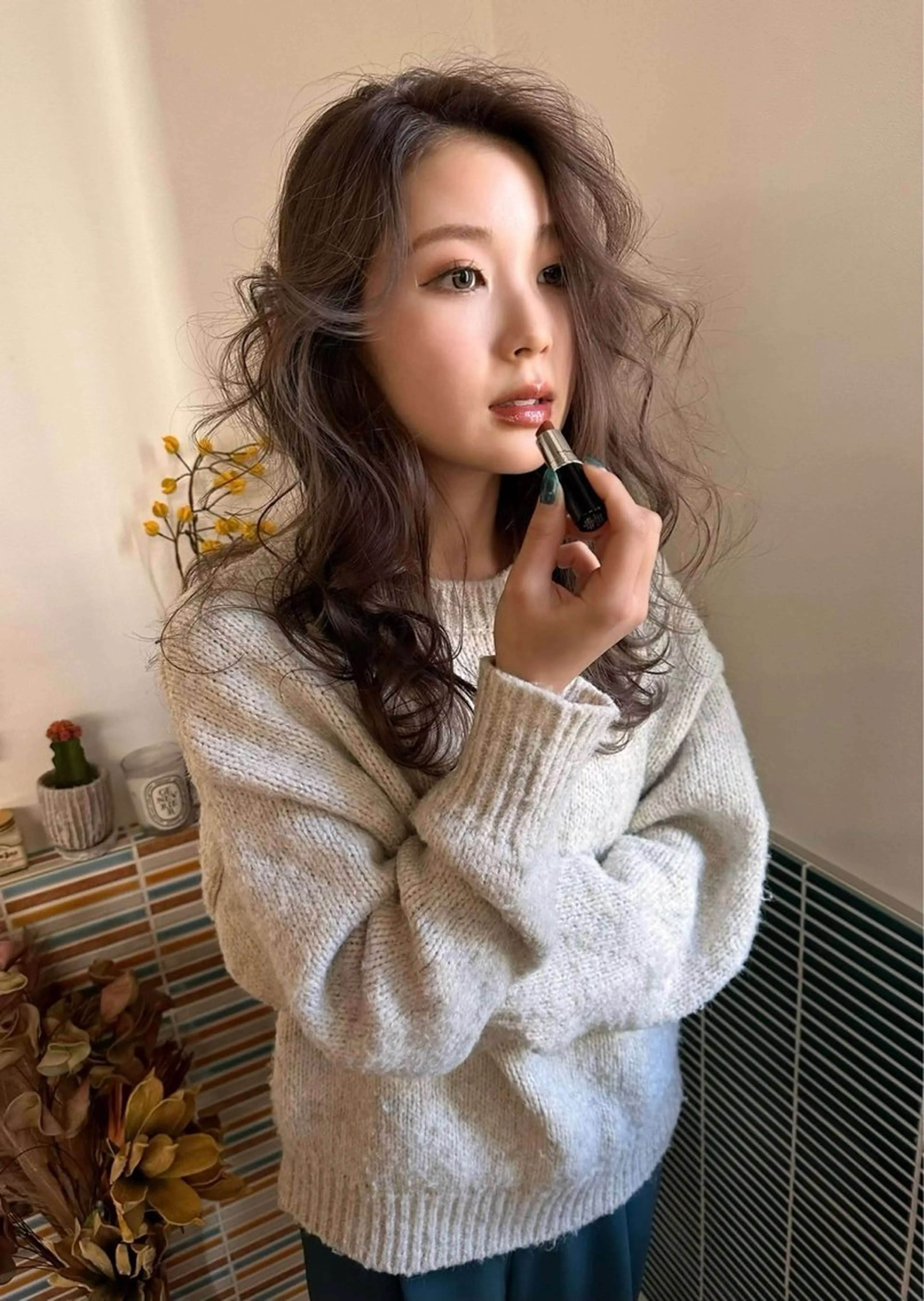 🍒【ケアカラー】＋【5ステップトリートメント】💫最上級にサラサラにしたい方にオススメ！💫の写真