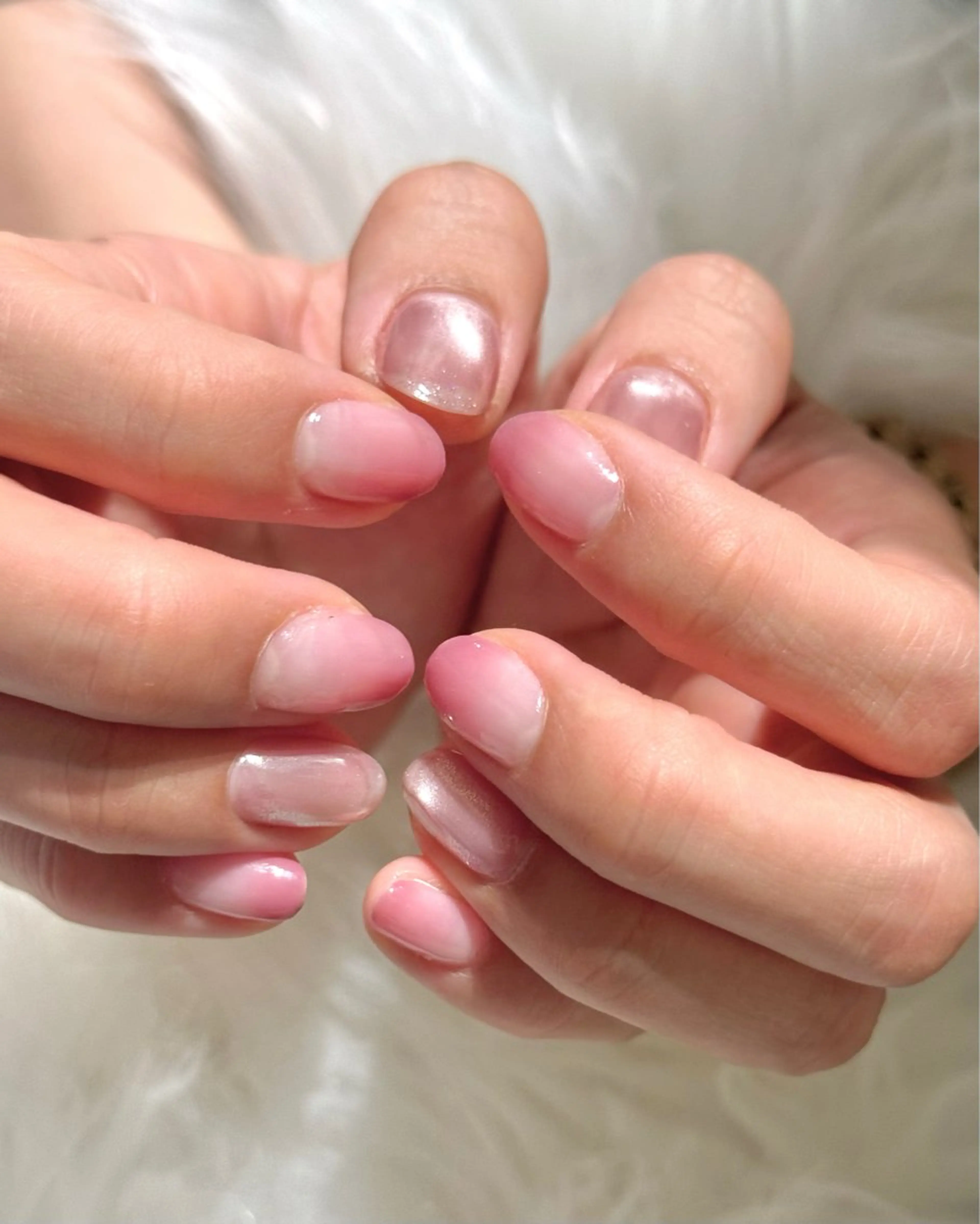 ネイル オーロラネイル 氷ネイル・うるうるネイル マグネットネイル ハンドネイル 大霜 ネイルステーションのネイルデザイン