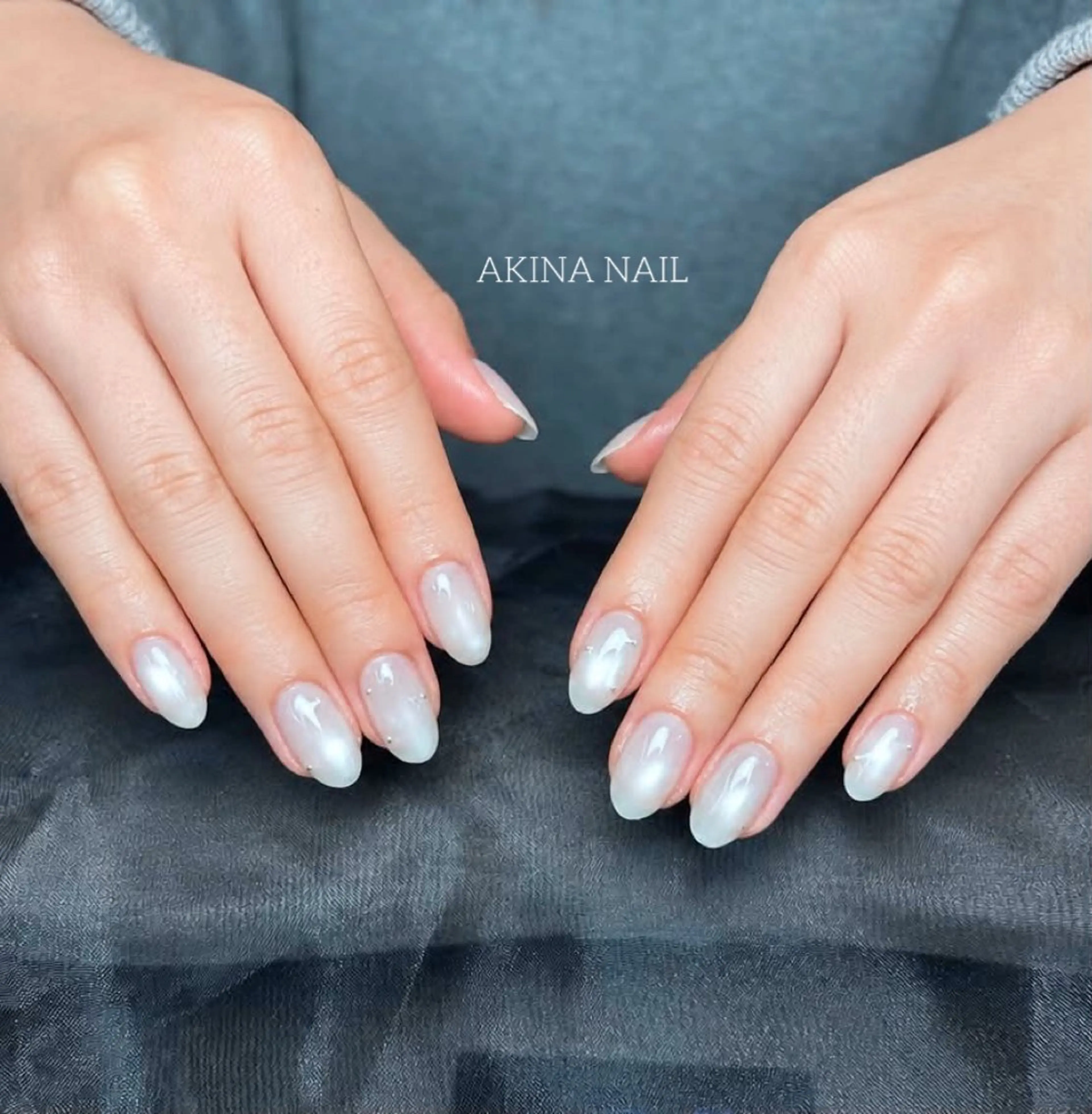 ネイル ストーンネイル ハンドネイル ハンドケア Akina Nailのネイルデザイン
