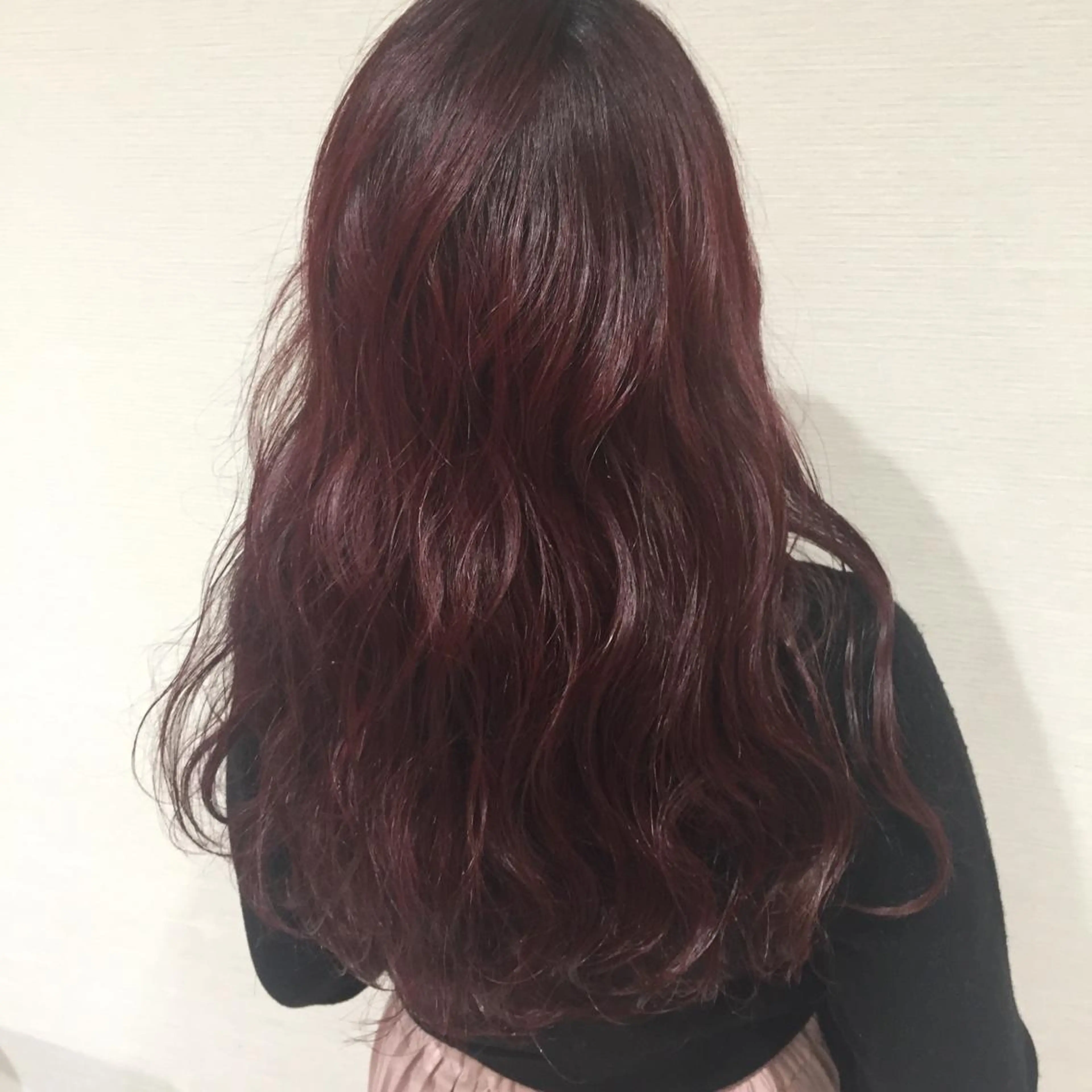 カラー ブリーチ ブリーチなしカラー 赤阪 優奈のヘアスタイル