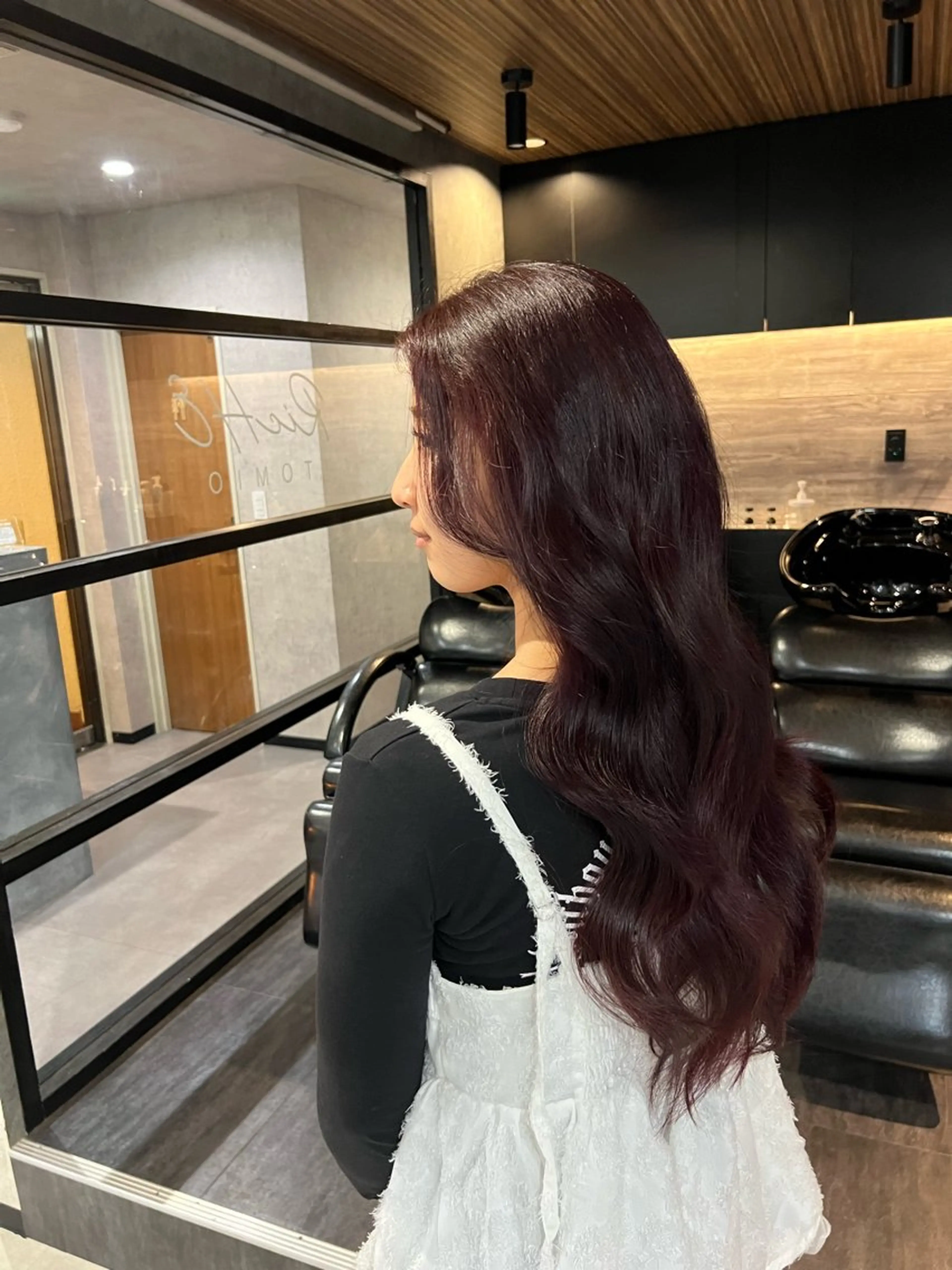 カラー ラベンダーカラー ピンクカラー ピンクラベンダー 藤谷 かりんのヘアスタイル