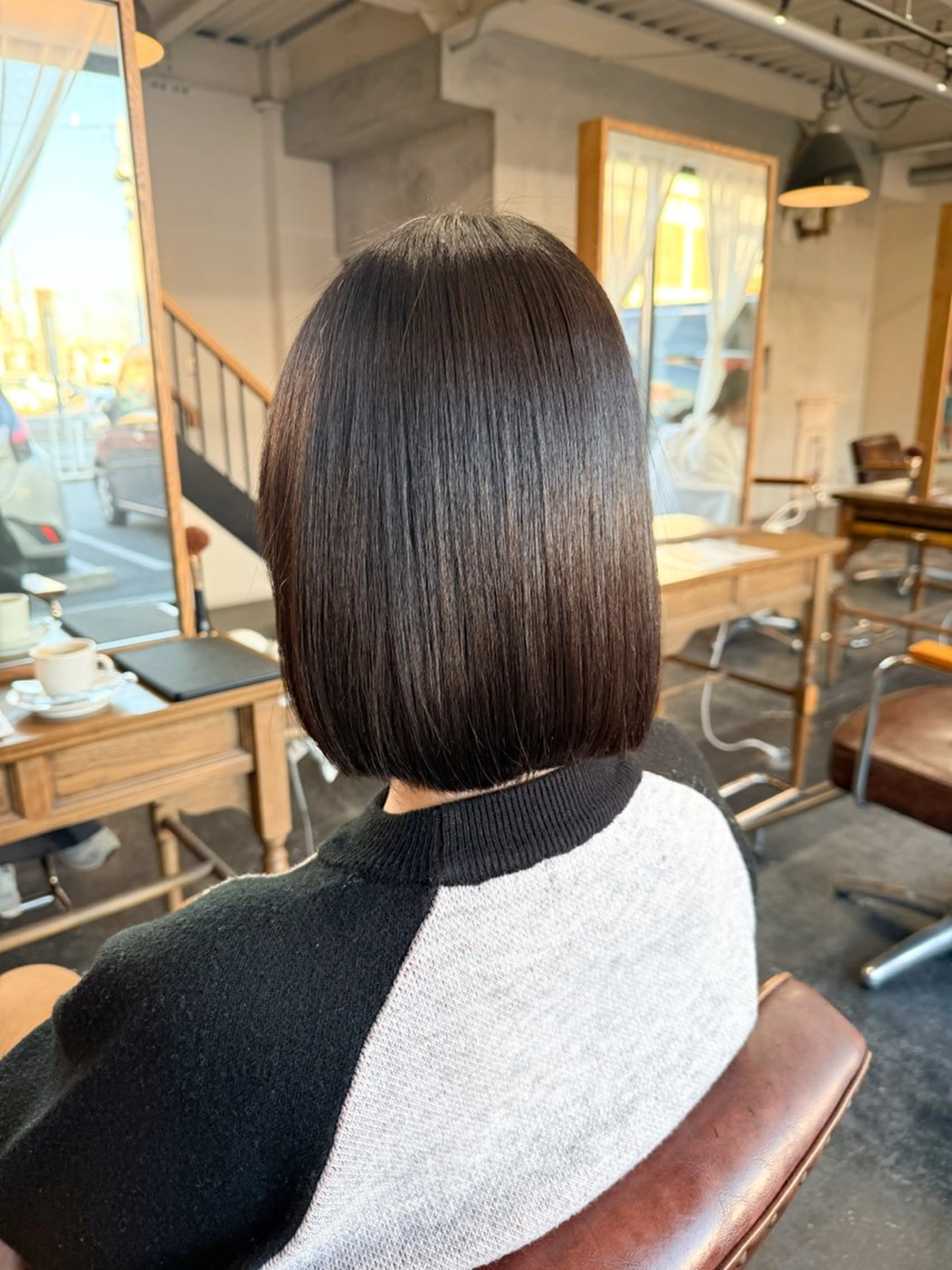 ショート 縮毛矯正 set-up 中庄 kaede🧸のヘアスタイル