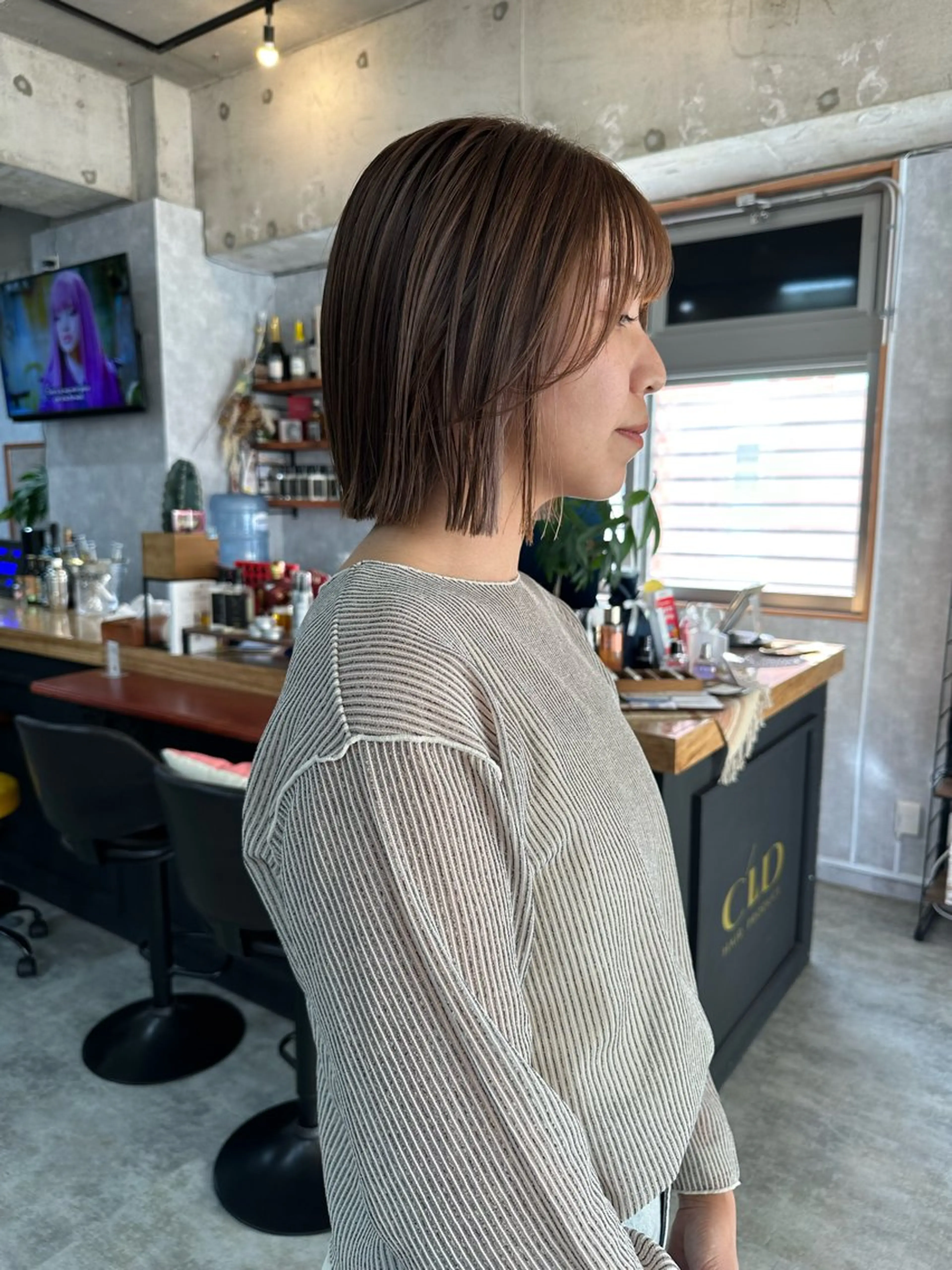 ショート 切りっぱなしボブ ショートボブ ハンサムショート 丸みショート ボブ カット ヘアカラー トリートメント モテ髪/ボブ/ショー ト/アダチフウトのヘアスタイル