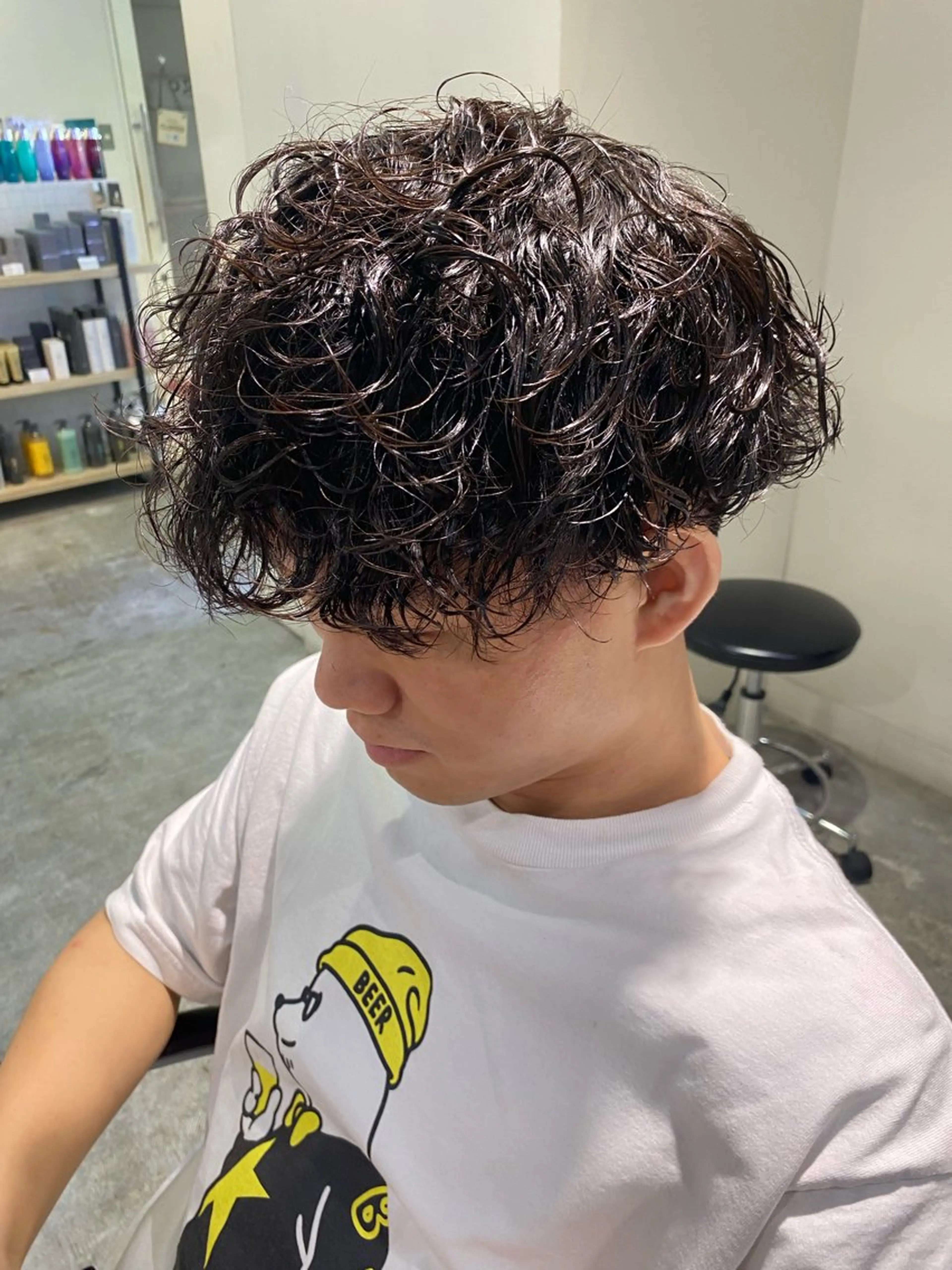 パーマ メンズ パーマ特化/フェザー パーマシャドウ/真生のヘアスタイル