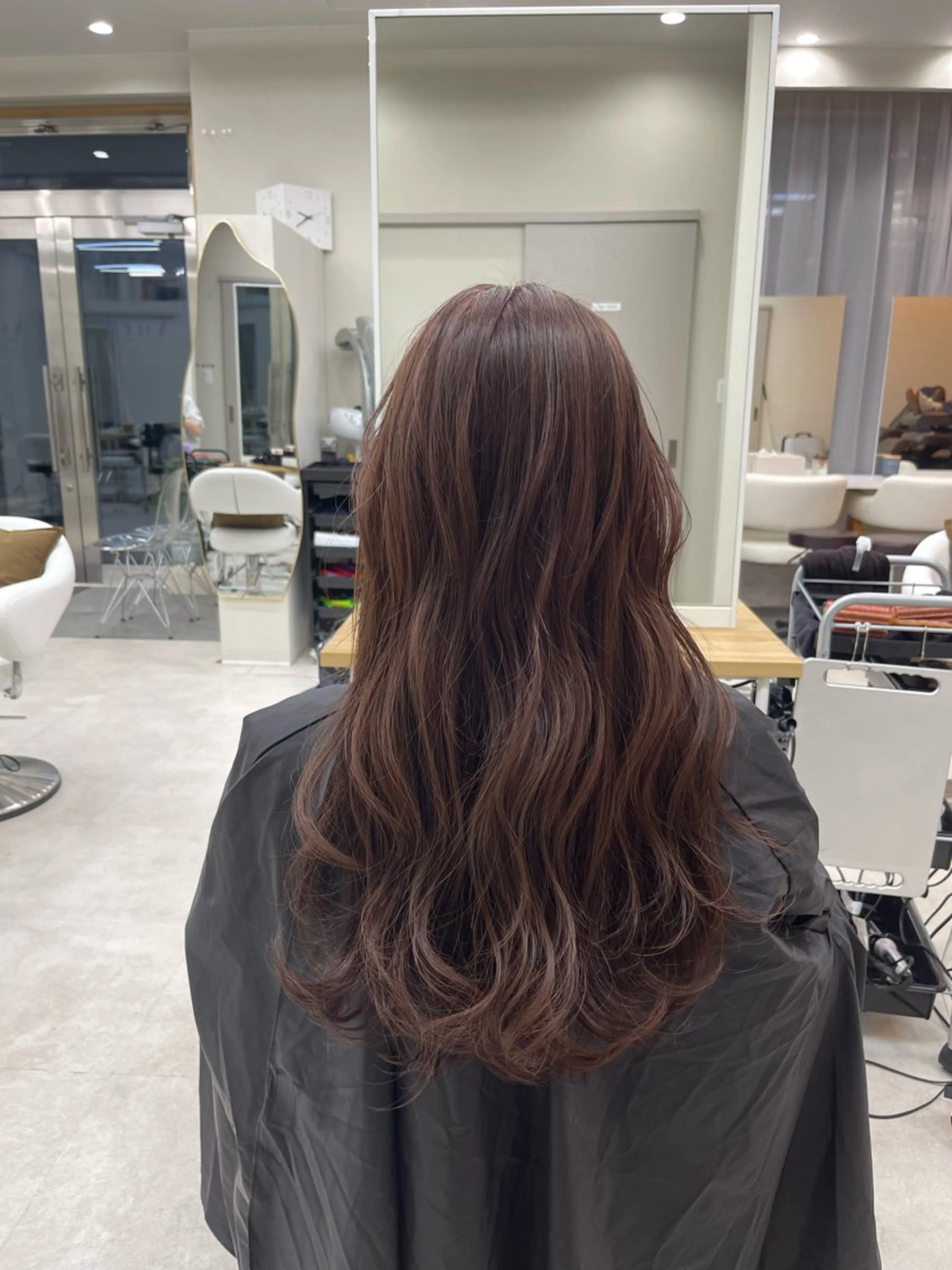 ロング カラー ブラウンカラー 透明感カラー くすみブラウン オレンジ 髪質改善 透明感カラー⭐️ Takumaのヘアスタイル