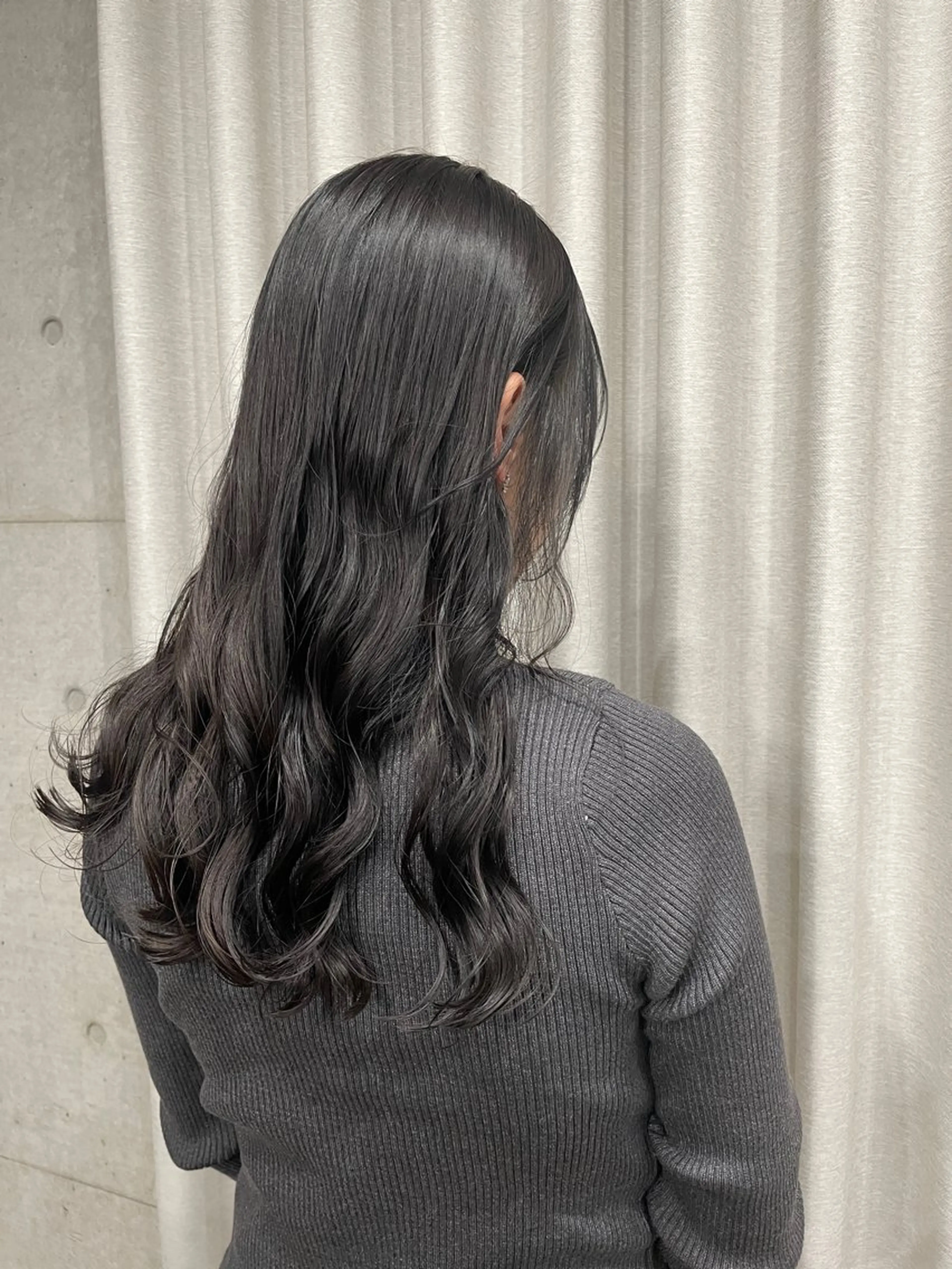 セミロング カラー パーマ カット ヘアカラー 表参道🌿赤み消し カラー/チナツのヘアスタイル