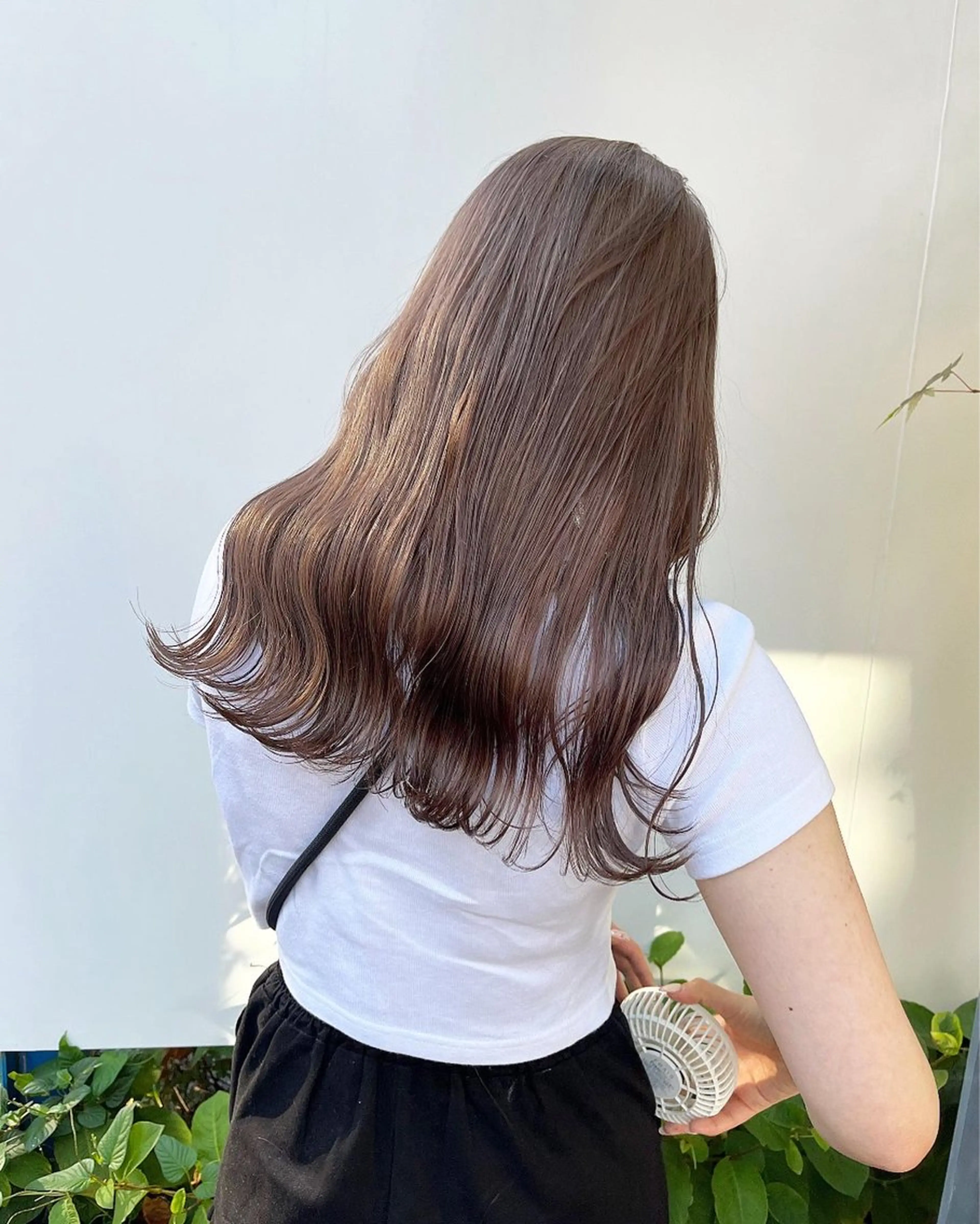 セミロング カラー ヘアカラー トリートメント オリーブ/縮毛♡ Natsuno🩰のヘアスタイル