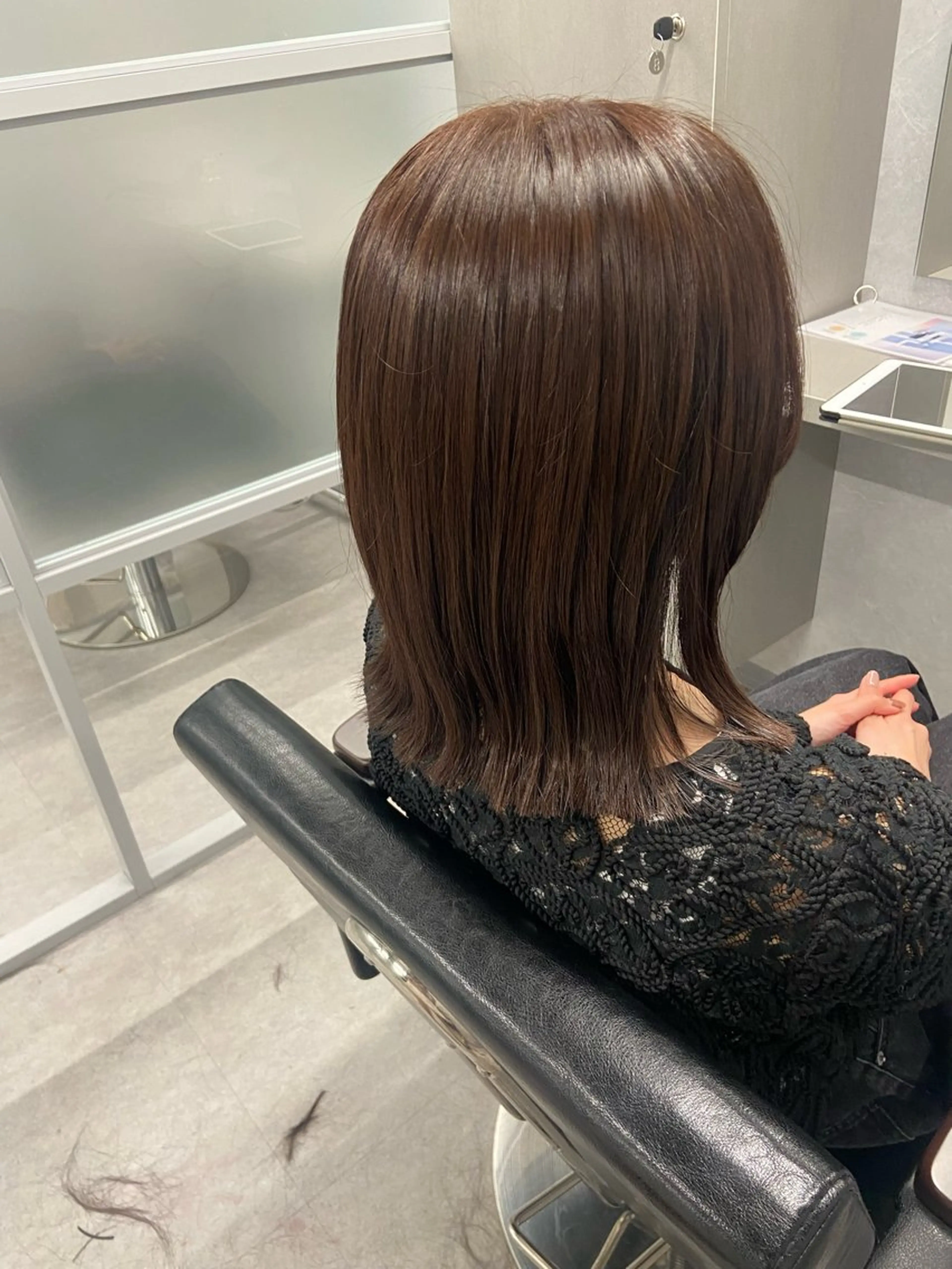 ミディアム カット ヘアカラー 🪄ྀི Morita🩵ྀིのヘアスタイル