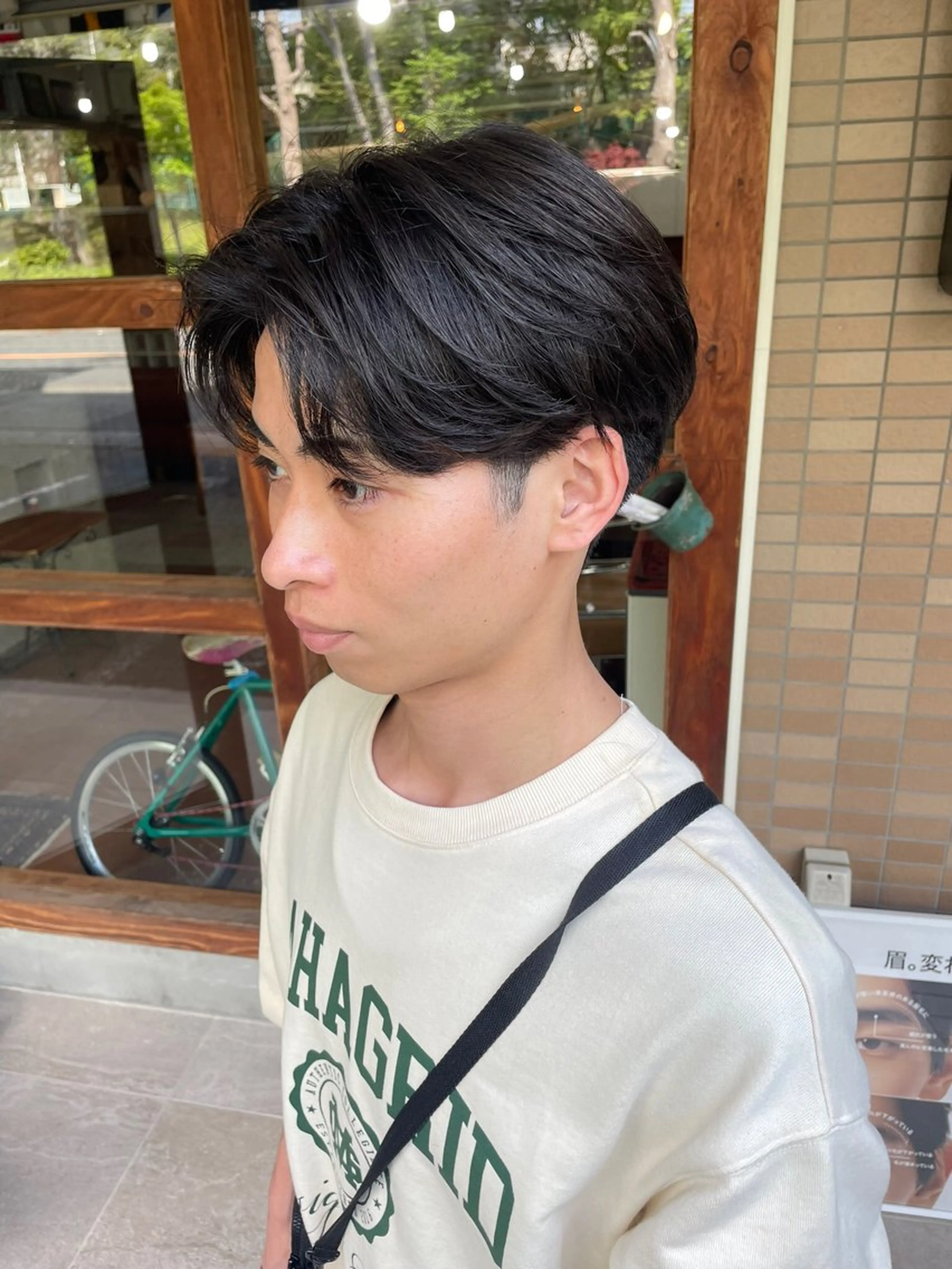 パーマ メンズ フェザーパーマ メンズパーマ カット パーマ marbles 森田雅治のヘアスタイル