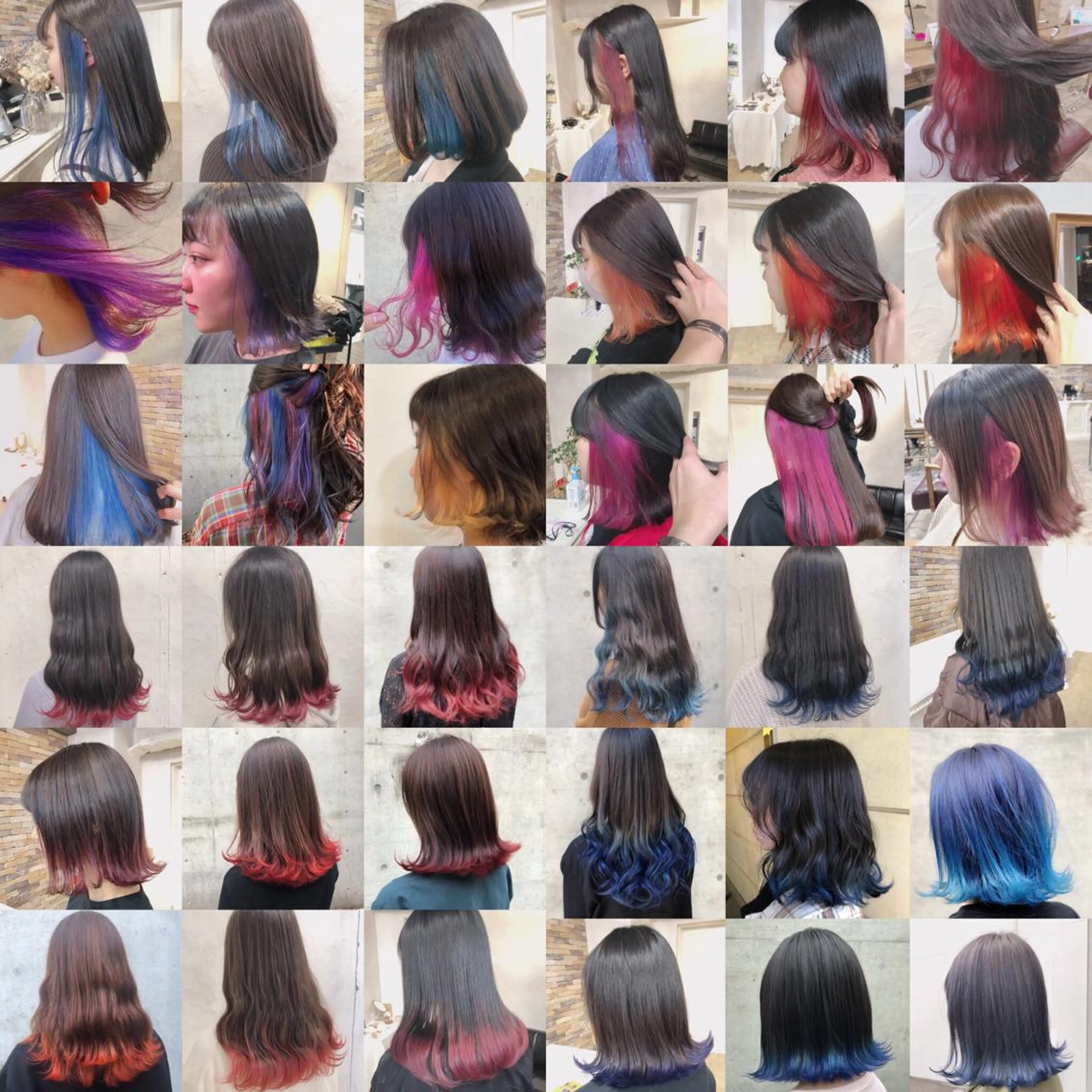 🌈憧れの推し色に🌈似合わせカット＋裾カラー(グラデーションカラー)orインナーカラー♡ブリーチ、トリートメント込✨の写真