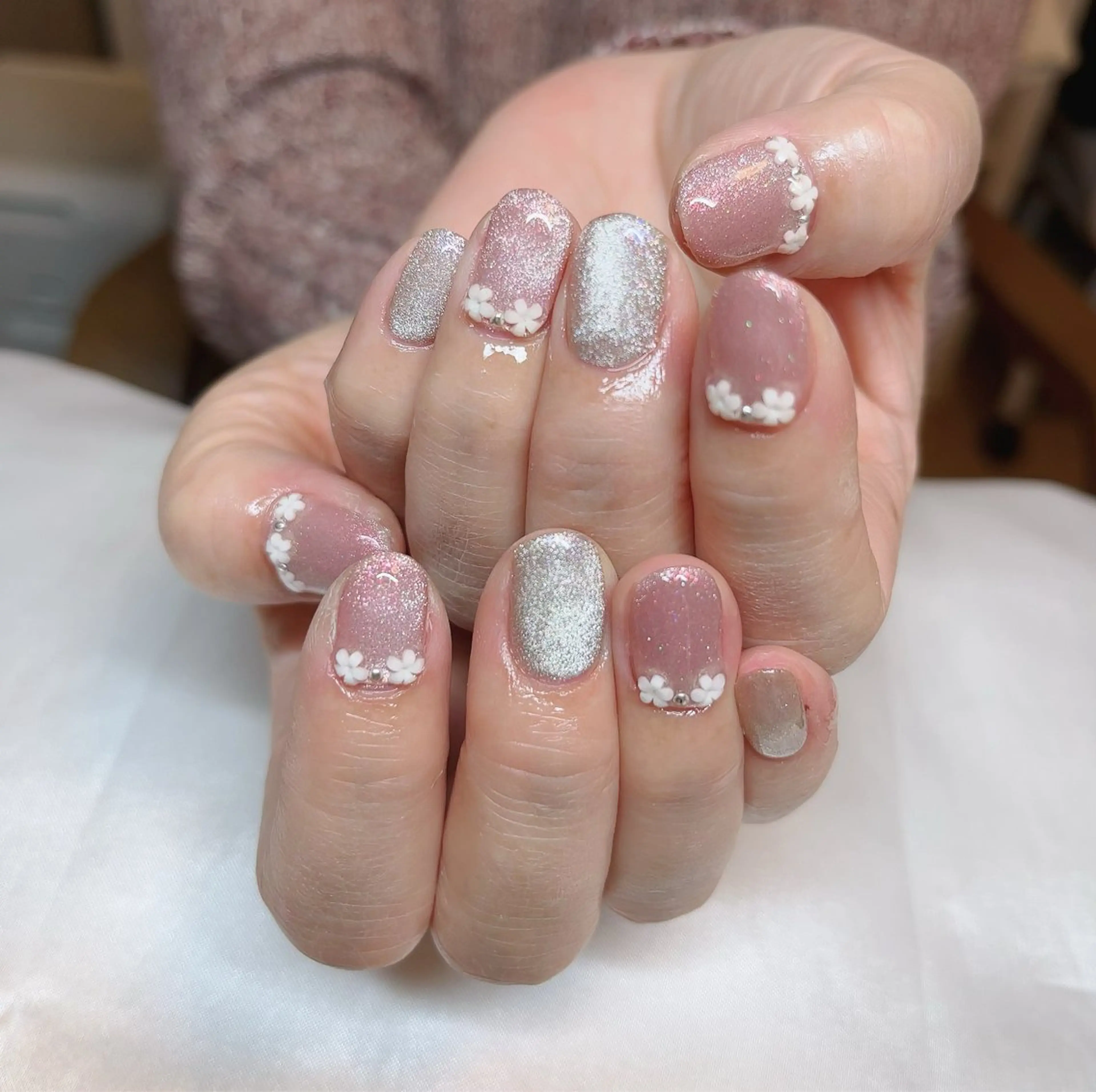 ネイル マグネットネイル 春ネイル 🍭Kiara Nail🍭のネイルデザイン