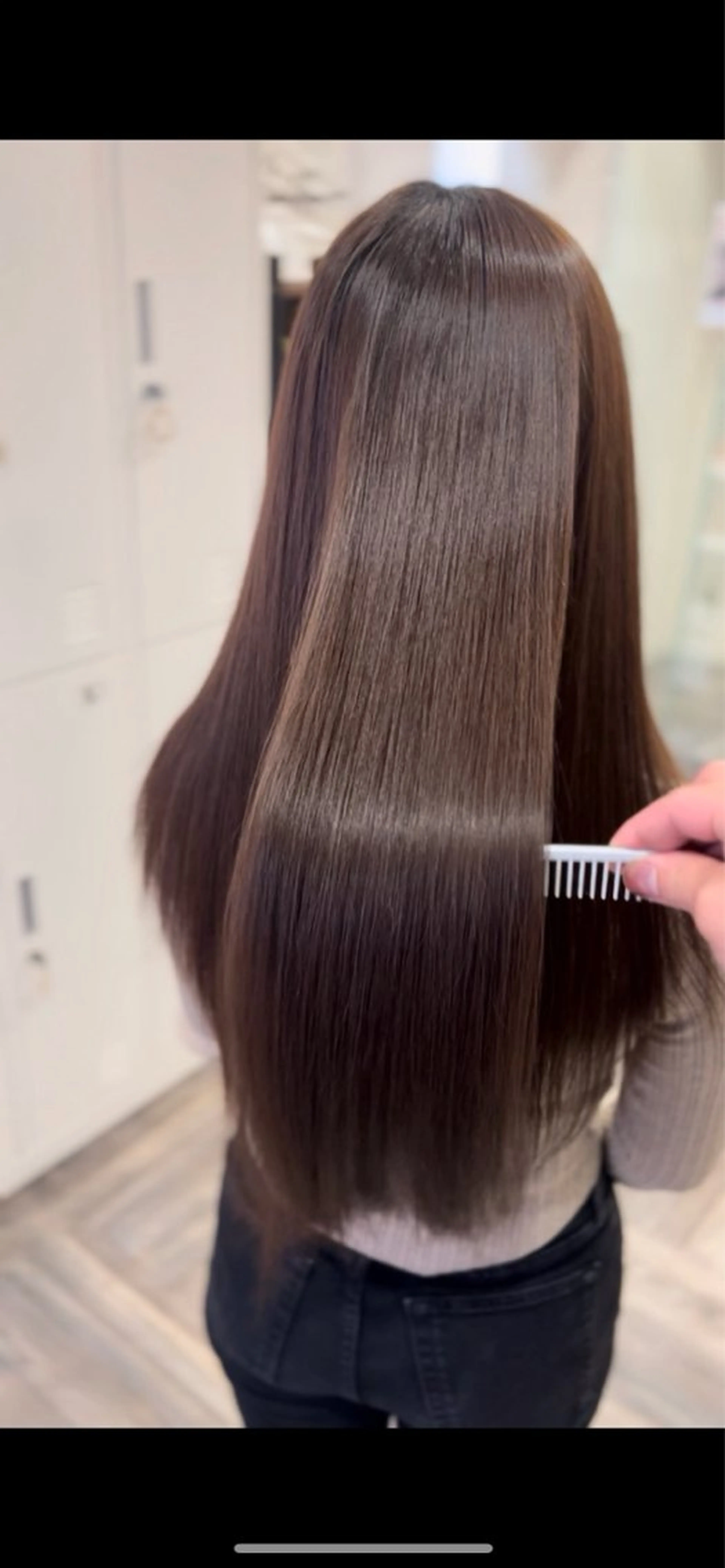 ロング 【大名】縮毛矯正特化 履歴が複雑ok／金城のヘアスタイル