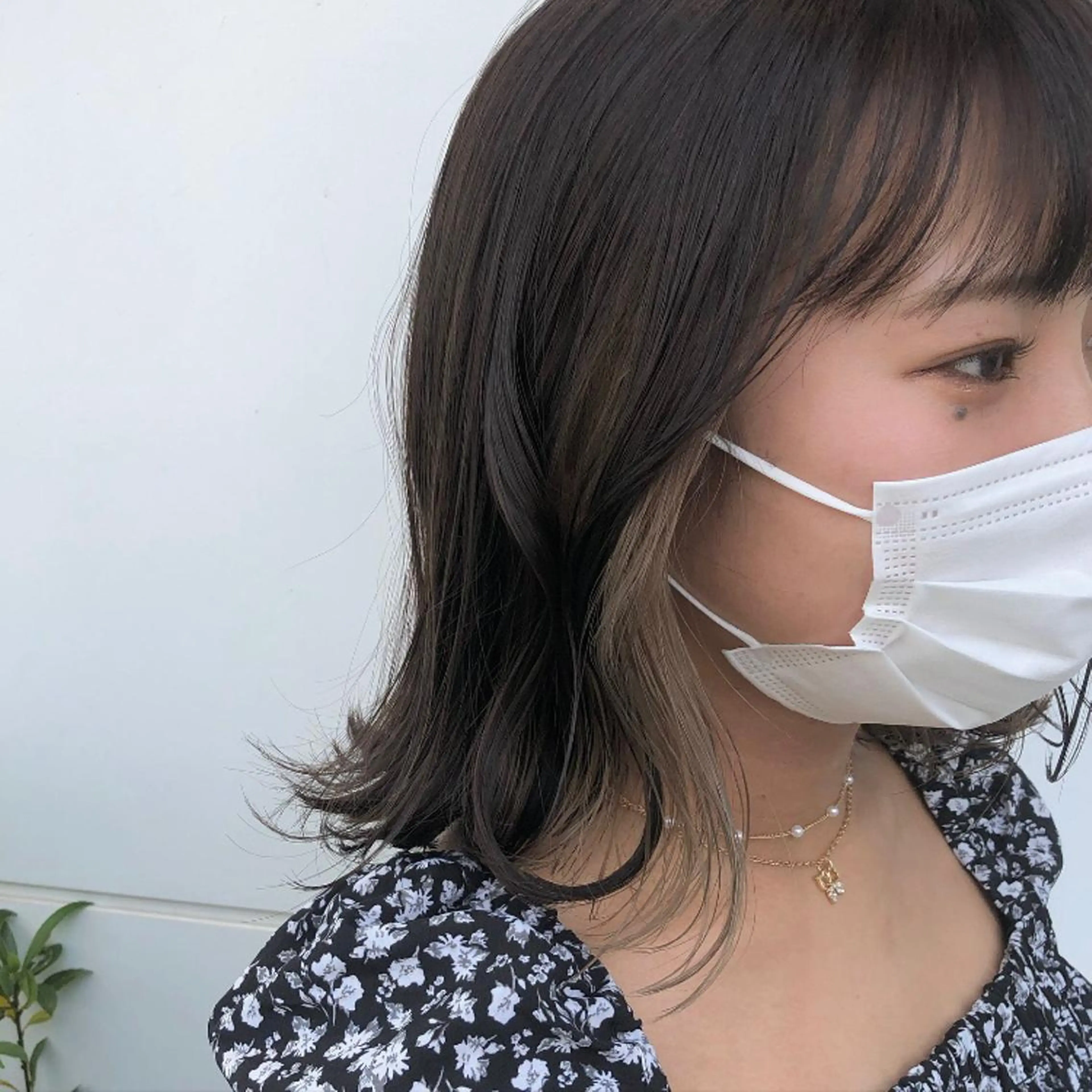 ミディアム カラー ベージュカラー ヘアカラー トリートメント カトウ ユウカのヘアスタイル