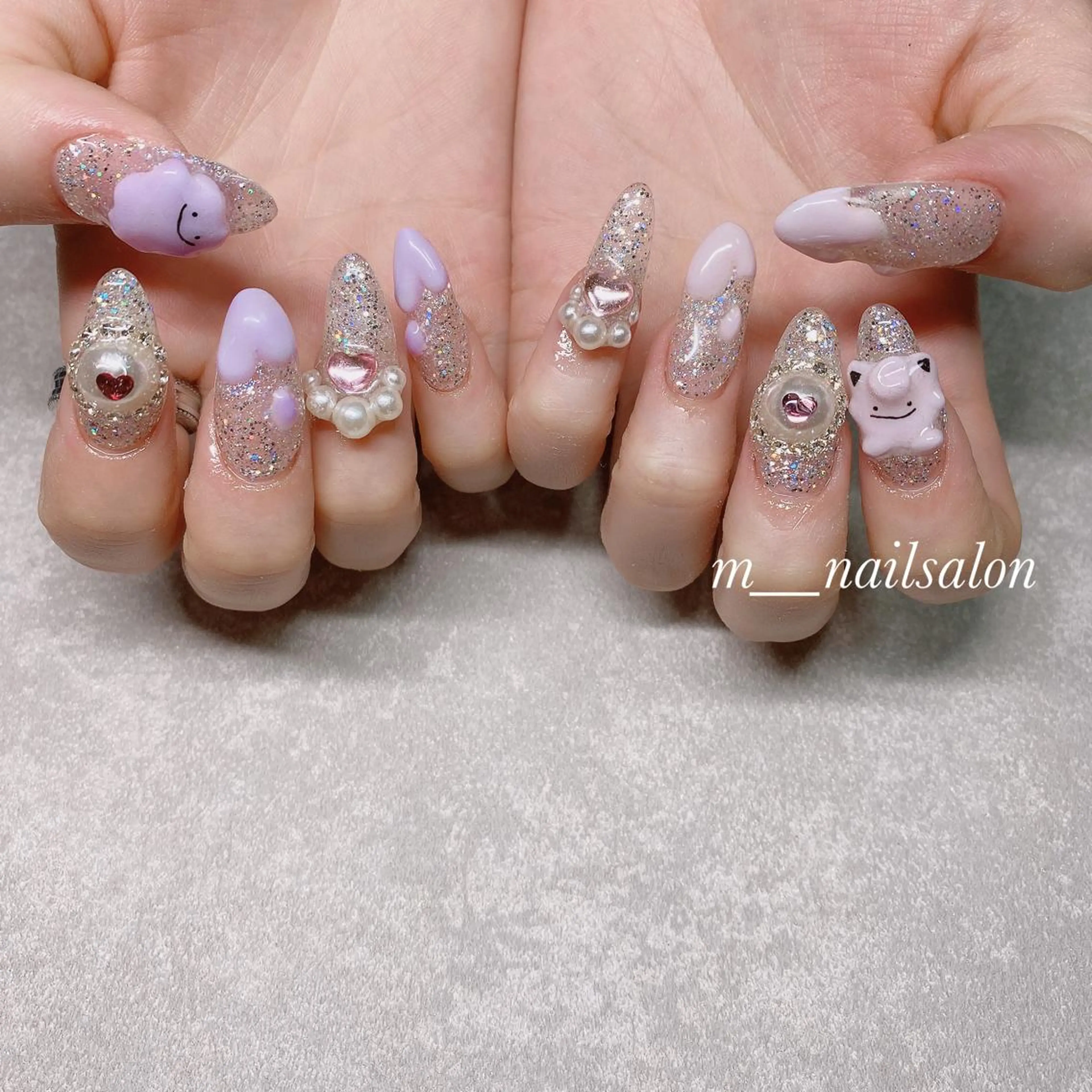 ネイル フラッシュネイル フレンチネイル ジェルネイル 韓国ネイル マグネットネイル merci nail所属・merci nailのネイルデザイン
