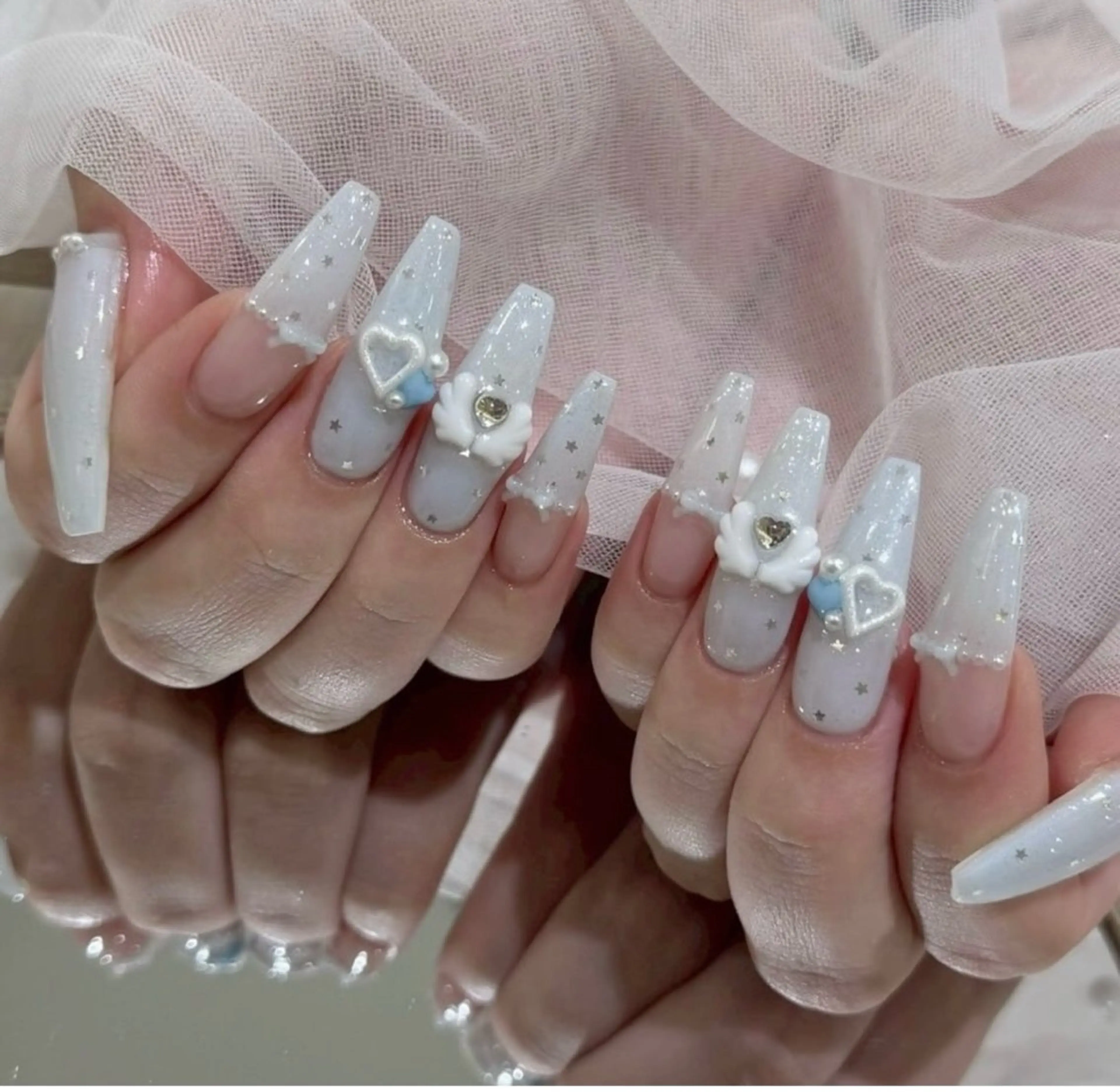 ネイル 韓国ネイル 持ち込み ニュアンスネイル ネイルチップ ハンドネイル TABI ANA.CHUOのネイルデザイン