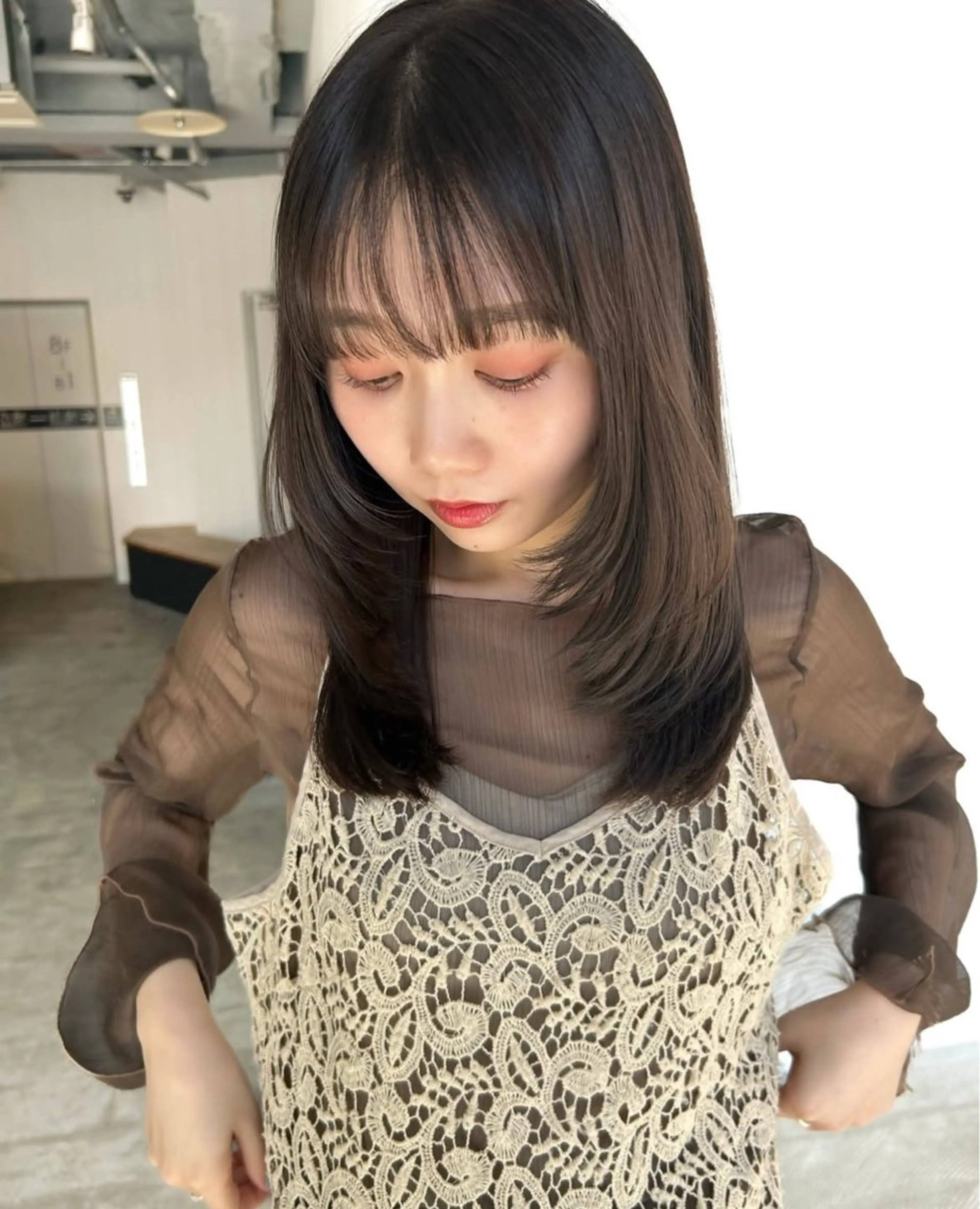 セミロング セミロングレイヤー レイヤーカット 🌸ボブ支持率 No. 1🤍のヘアスタイル