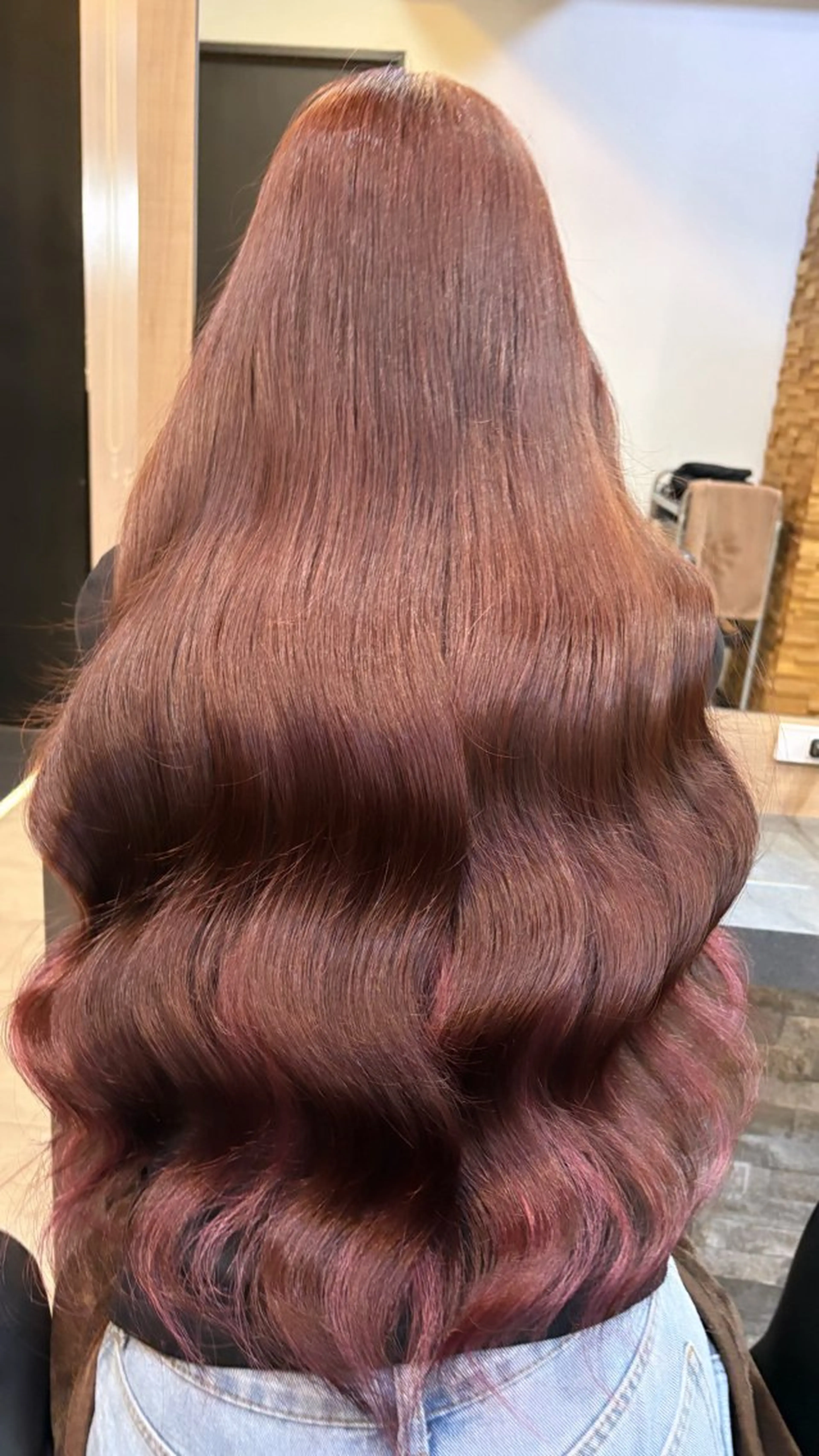 ロング ヘアカラー エクステ 横浜lapis amaneのヘアスタイル