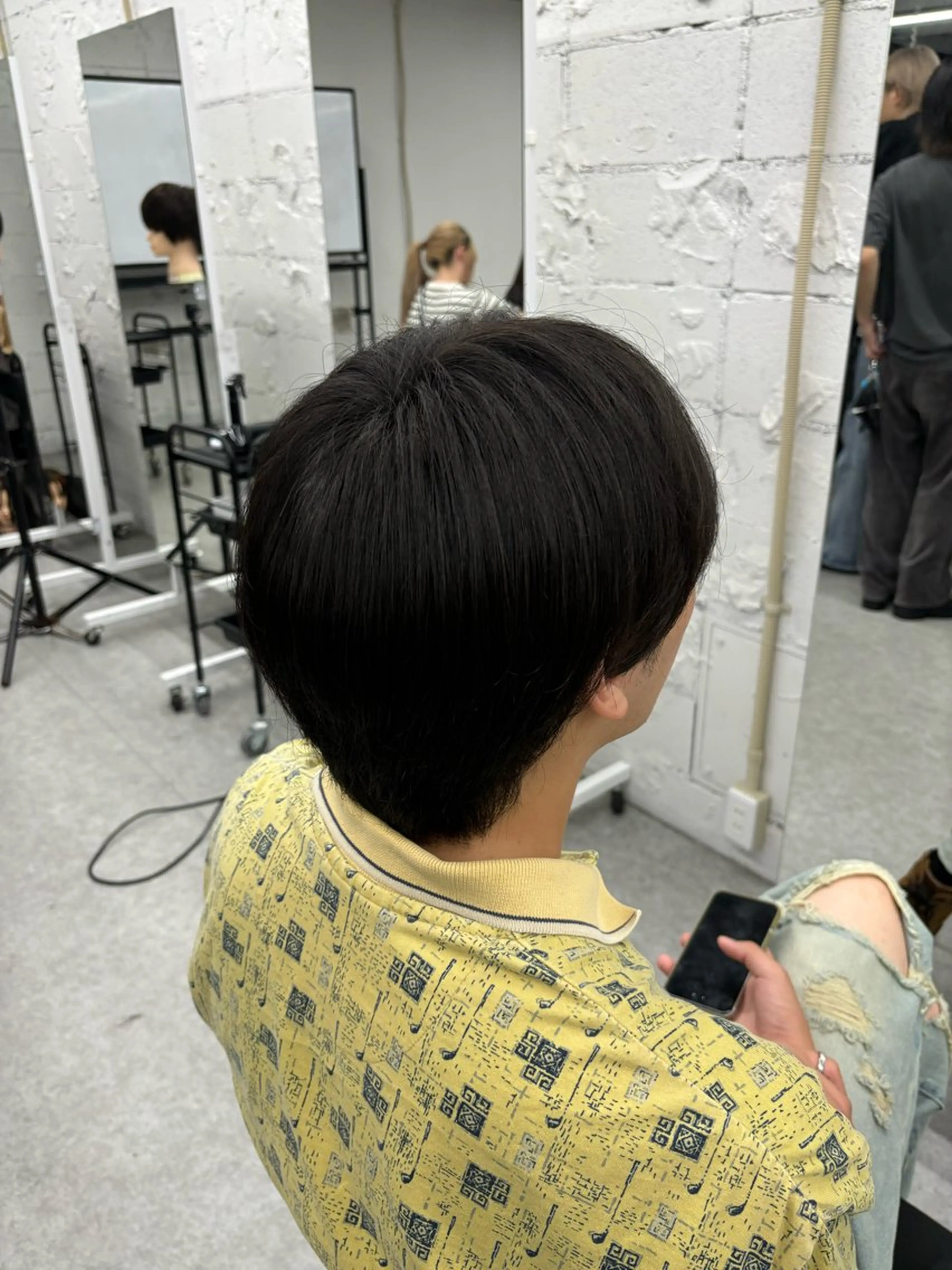 メンズ 流行りの透明感カラー ×縮毛矯正🤍ユウのヘアスタイル