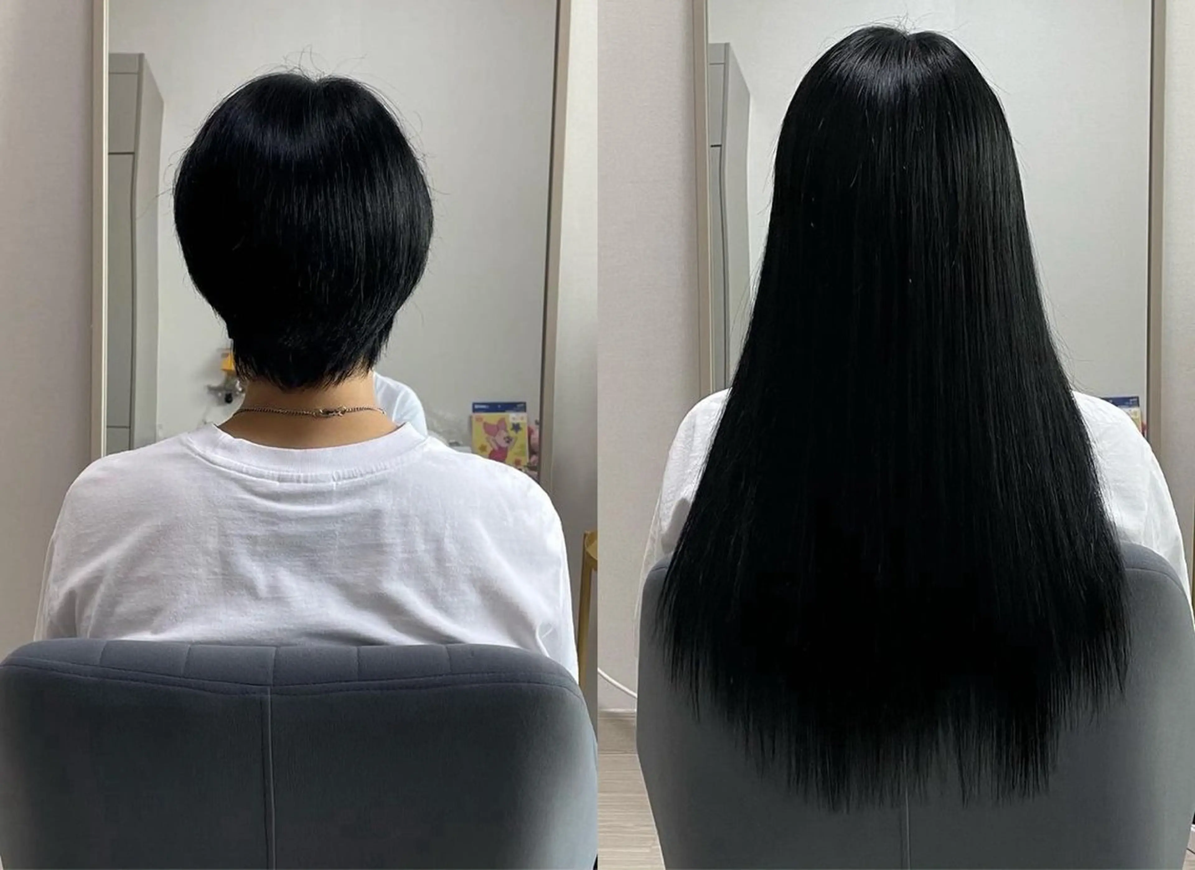 ロング エクステ 韓国風ヘア 🎀韓国スリムタッキ 羽エクステ🎀kiiのヘアスタイル