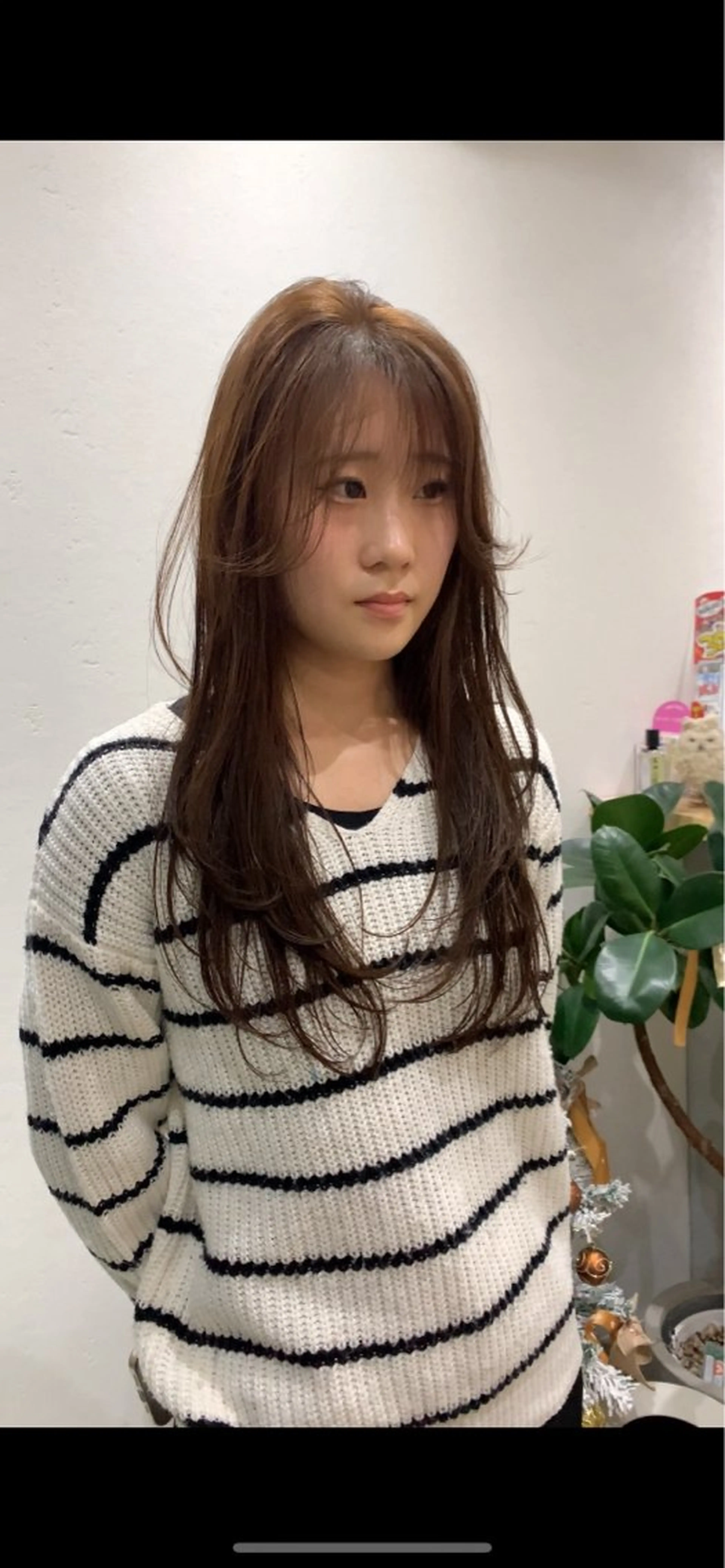 ロング カラー カット ヘアカラー ✨コテ巻き風パーマ ✨川合佑哉のヘアスタイル