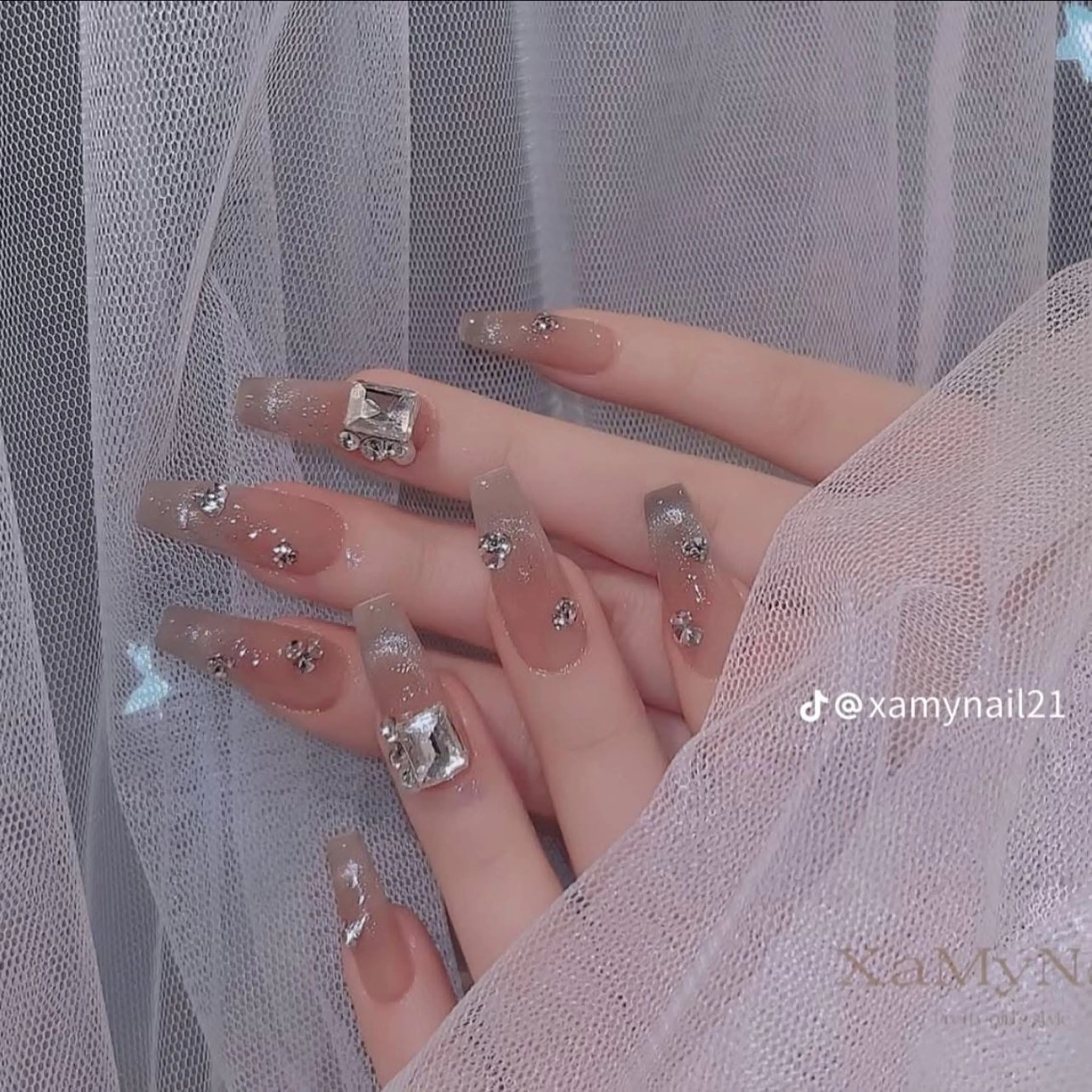 ネイル 韓国ネイル 持ち込み ニュアンスネイル ネイルチップ ROSE ANA CHUO 本川越のネイルデザイン