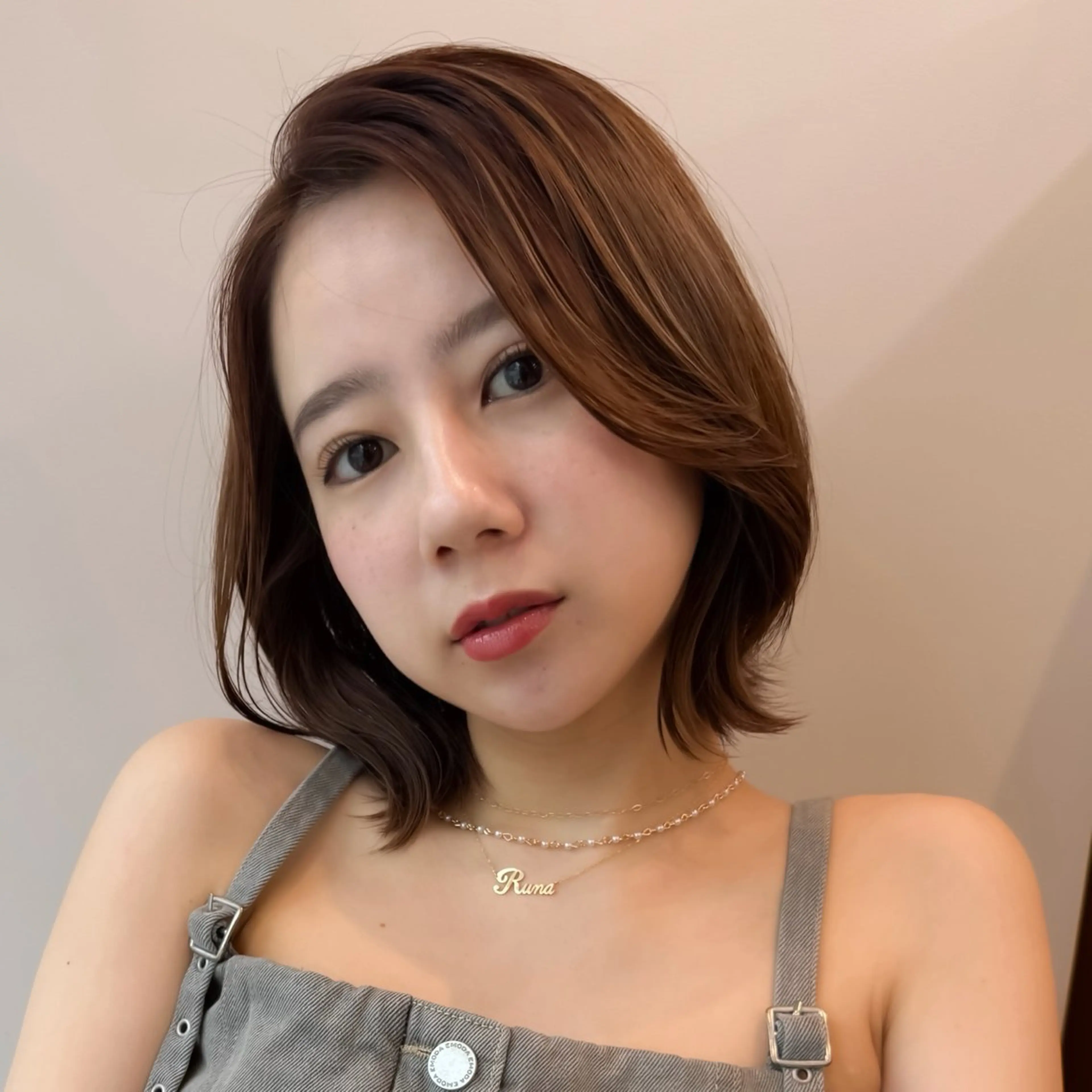 ミディアム カット ヘアカラー トリートメント 🌹ボブ/髪質改善 韓国ヘア🌹澤口龍成のヘアスタイル