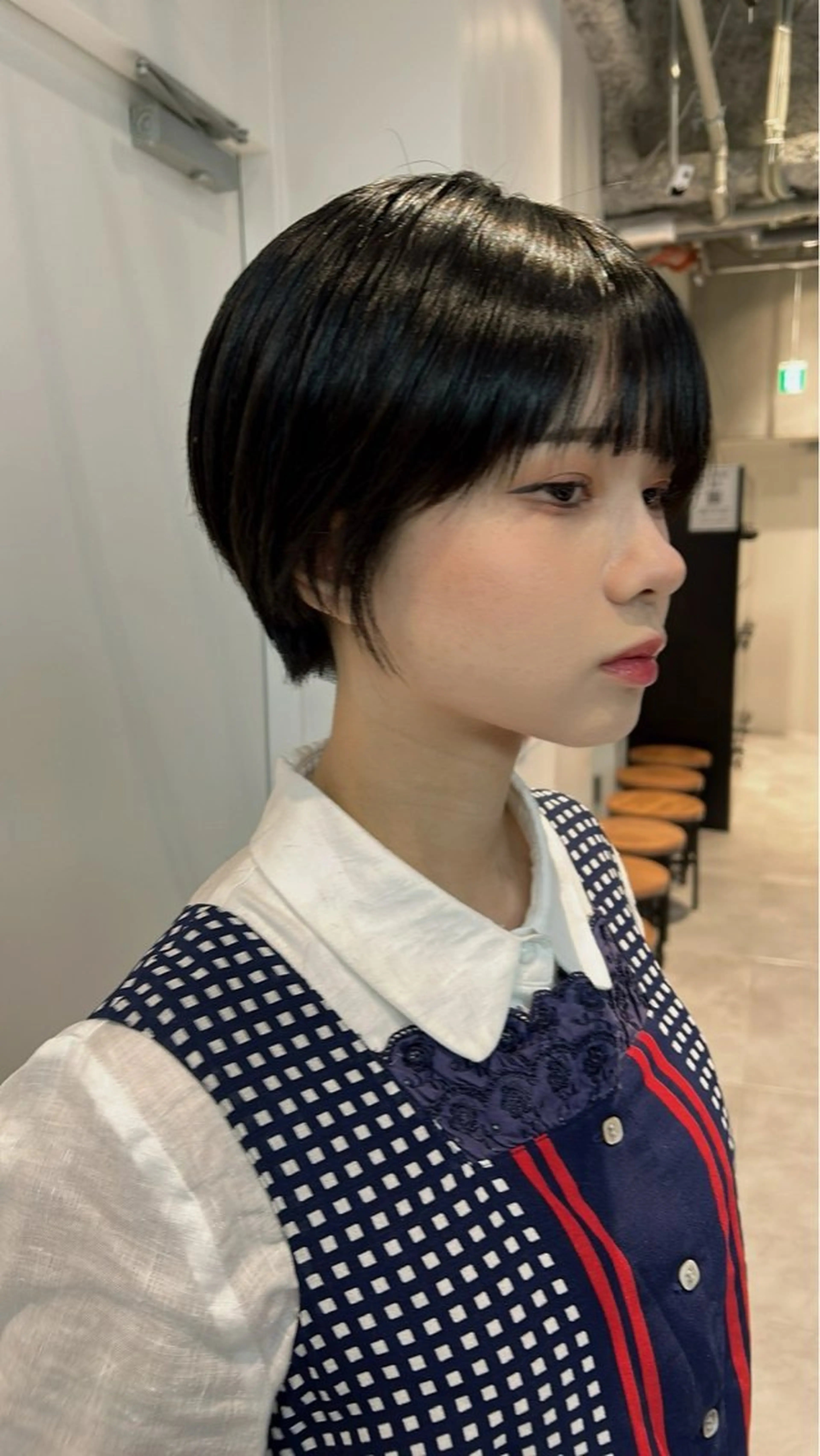 ショート 学生 ショートヘア 横田 七美のヘアスタイル