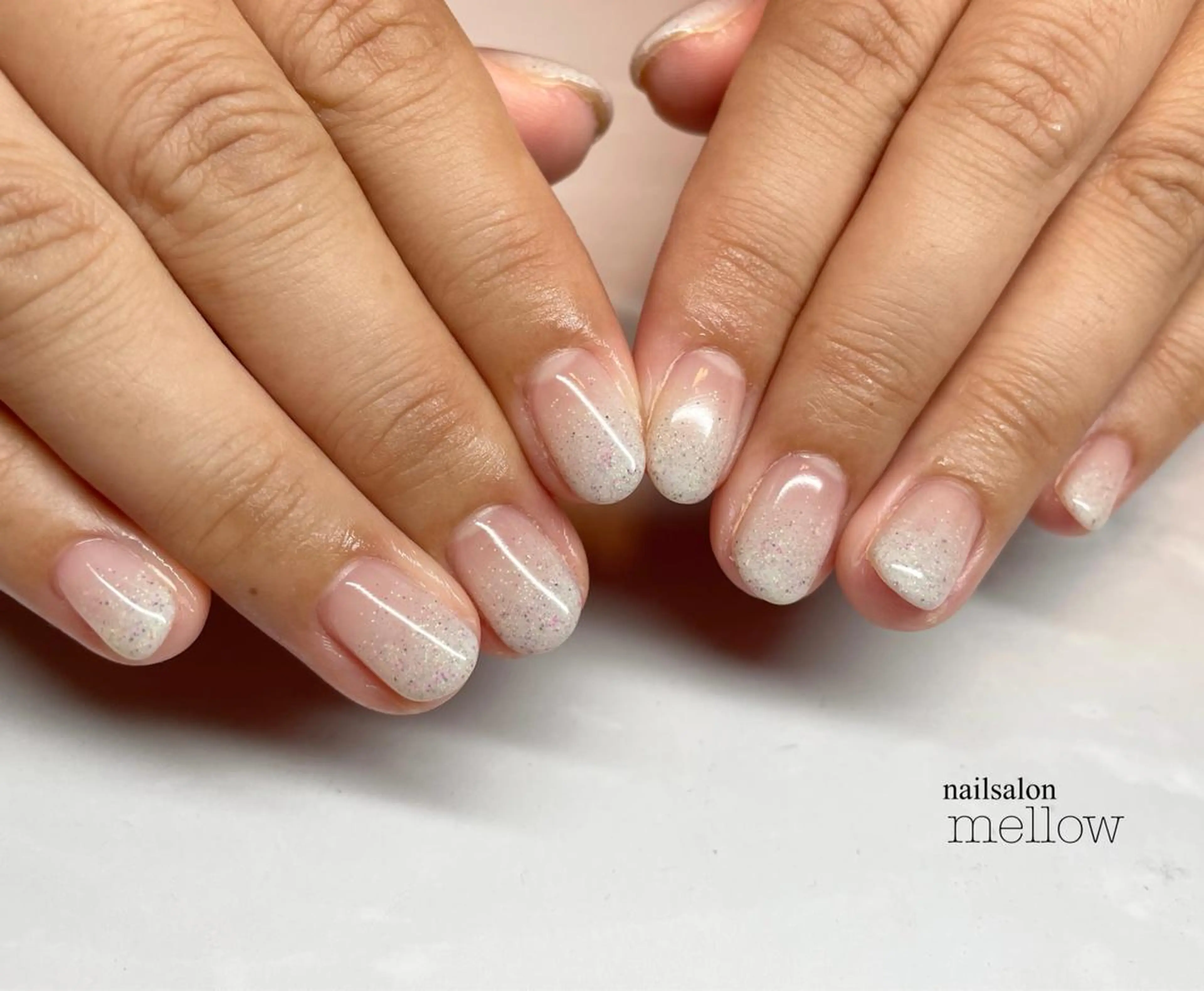 ネイル ホワイト 大山 浩美のネイルデザイン