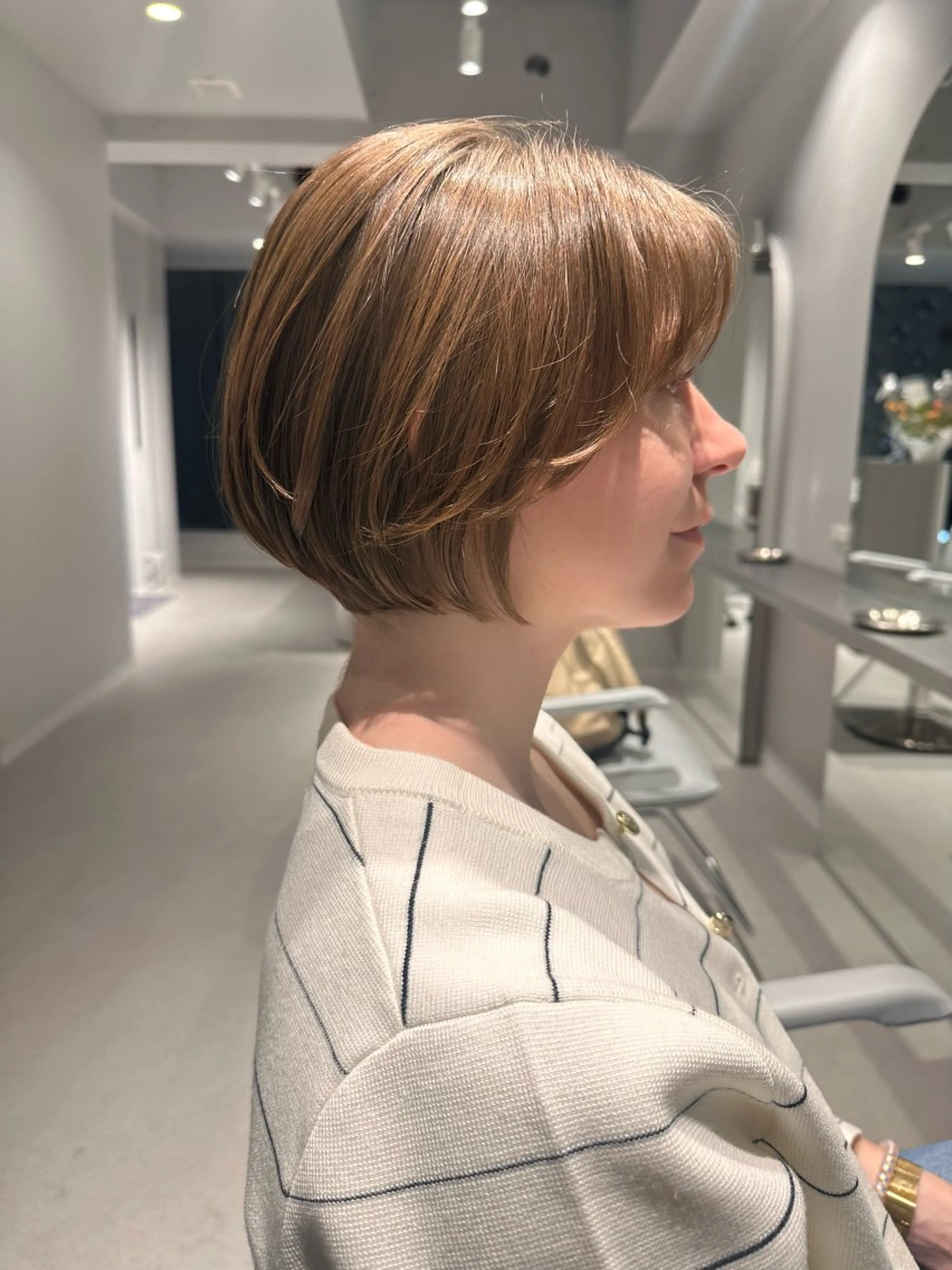 ショート ショートボブ ボブ ショートヘア 小顔カット カット ヘアカラー トリートメント 艶レイヤー/艶髪矯正 /ケラトリ/石井のヘアスタイル