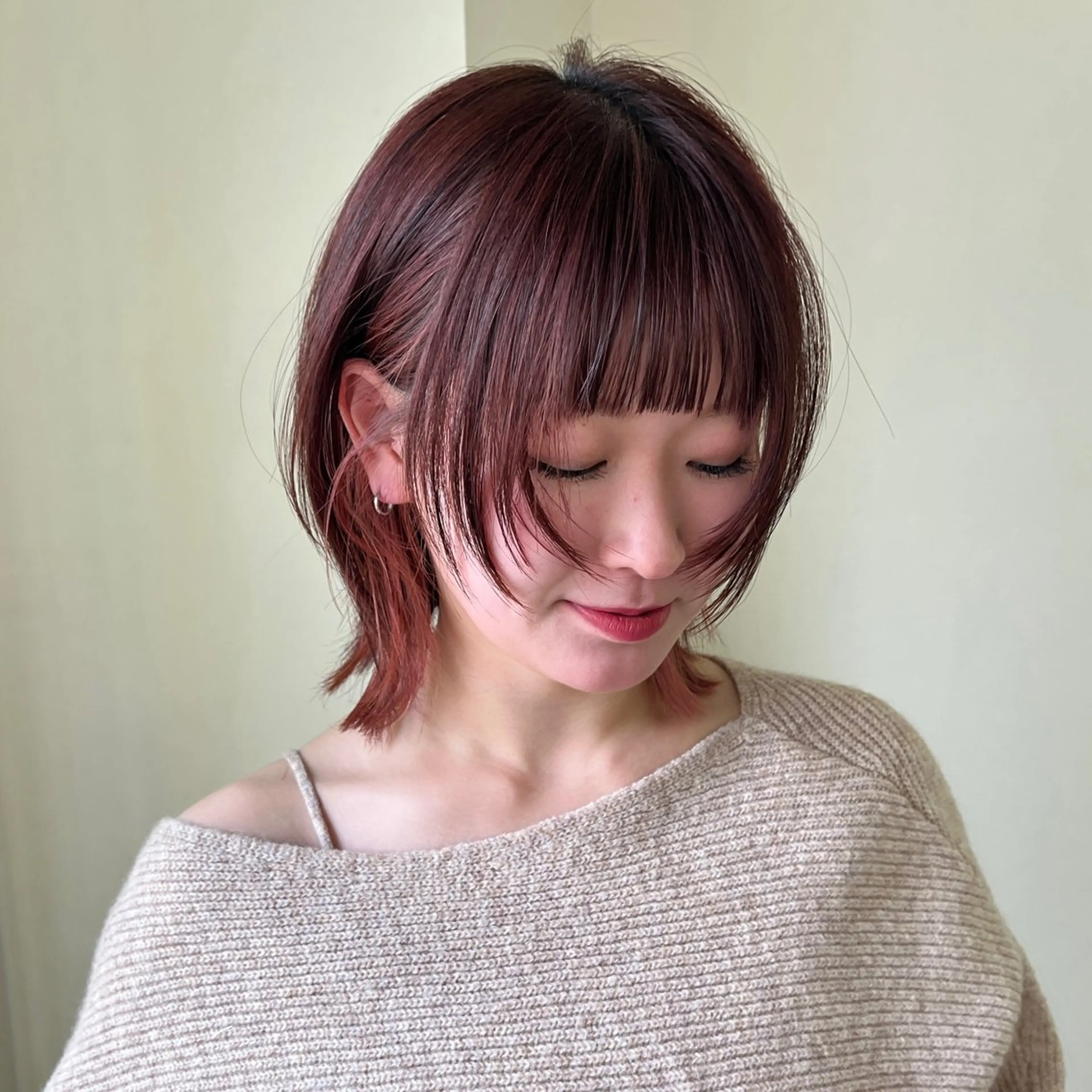 ショート たおちゃん／レイヤー ／透明感カラーのヘアスタイル