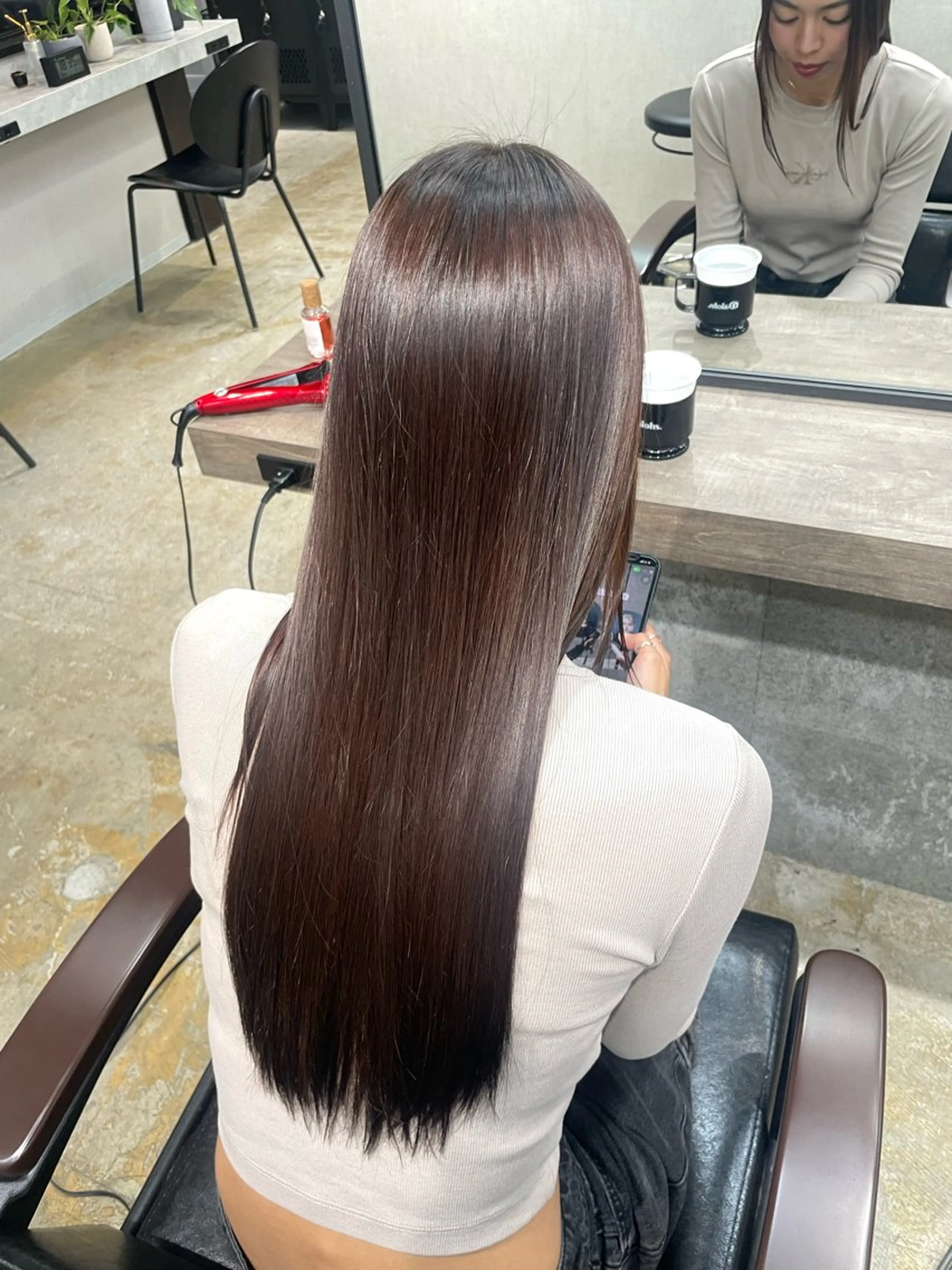 ロング カラー ベージュカラー ヘアカラー ブレンバイドット所属・ニュアンスカラー/ 🫧レミ(坊主)のヘアスタイル